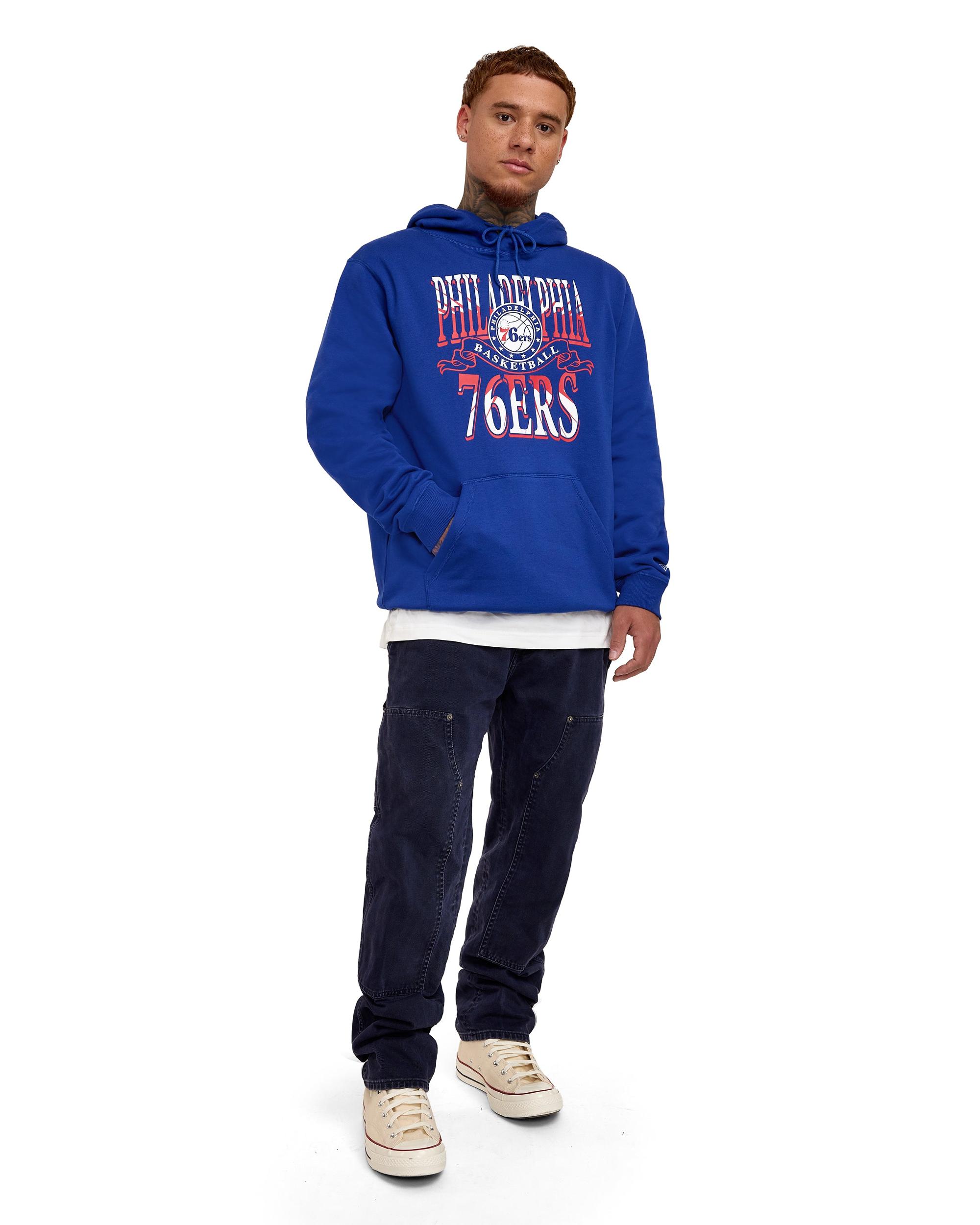 Philadelphia 76ers Sport Classics Blue Hoodie Male Product Image