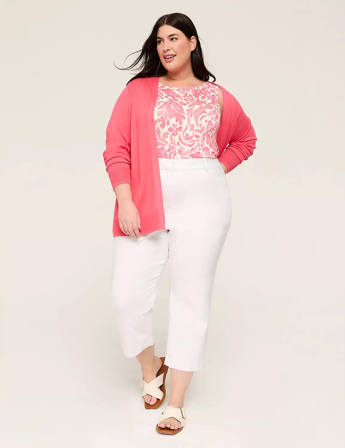 Modern Long-Sleeve Open-Front Cardigan Product Image