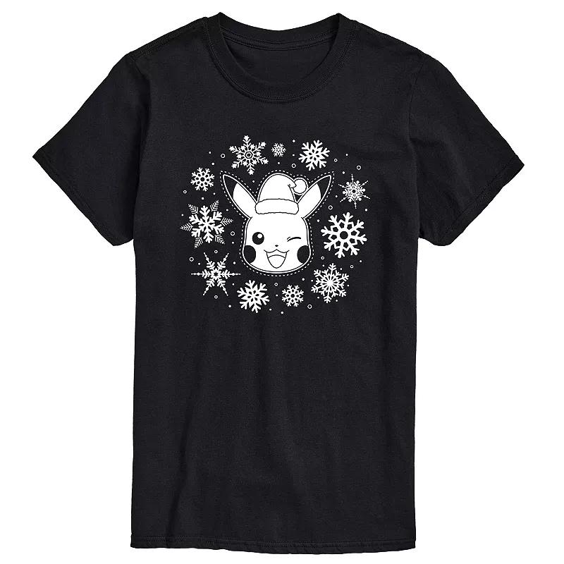Big & Tall Pokemon Snowflakes Tee, Men's,  Product Image