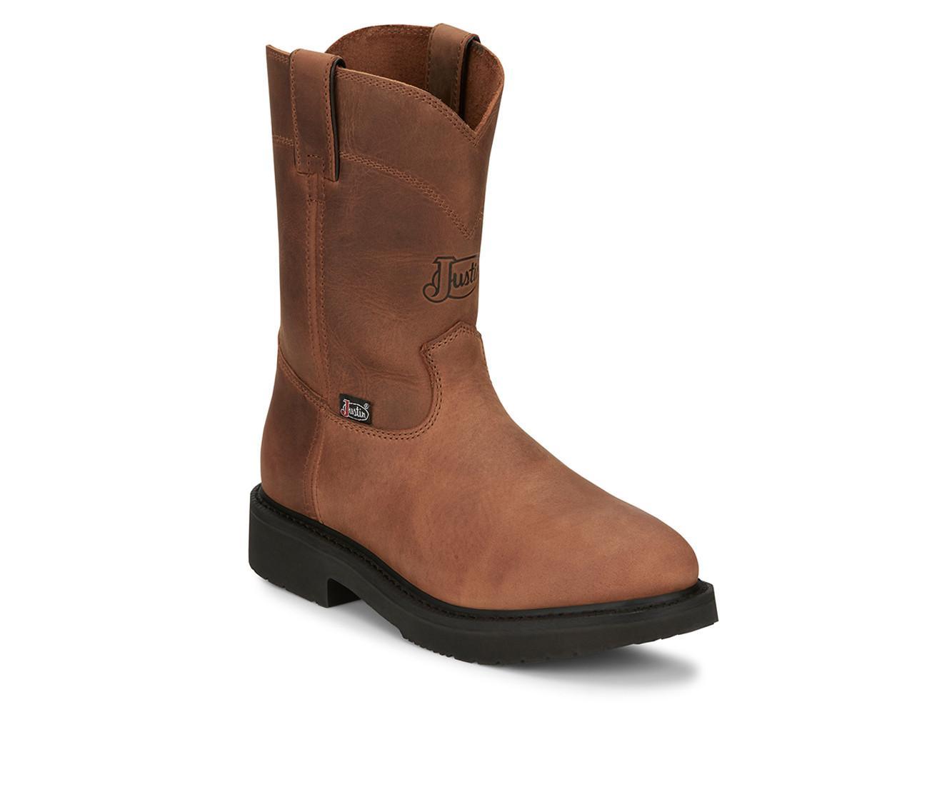 Men's Justin Boots Round-Up 10" Slip Resistant Work Boots Product Image