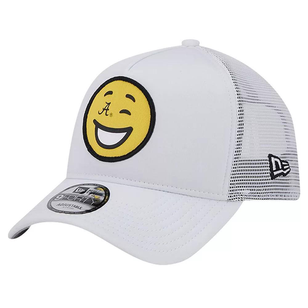Men's New Era White Alabama Crimson Tide Wink Foam Trucker Adjustable Hat Product Image