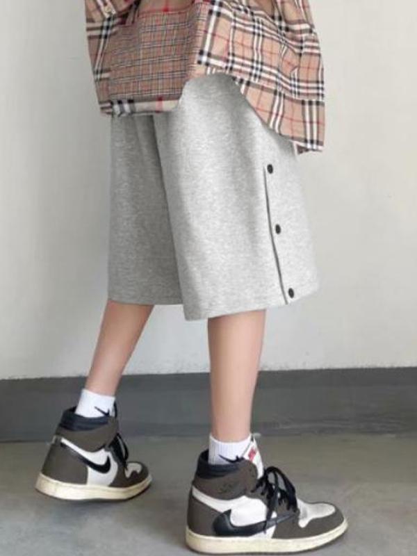 Men's Solid Breasted Drawstring Shorts Product Image