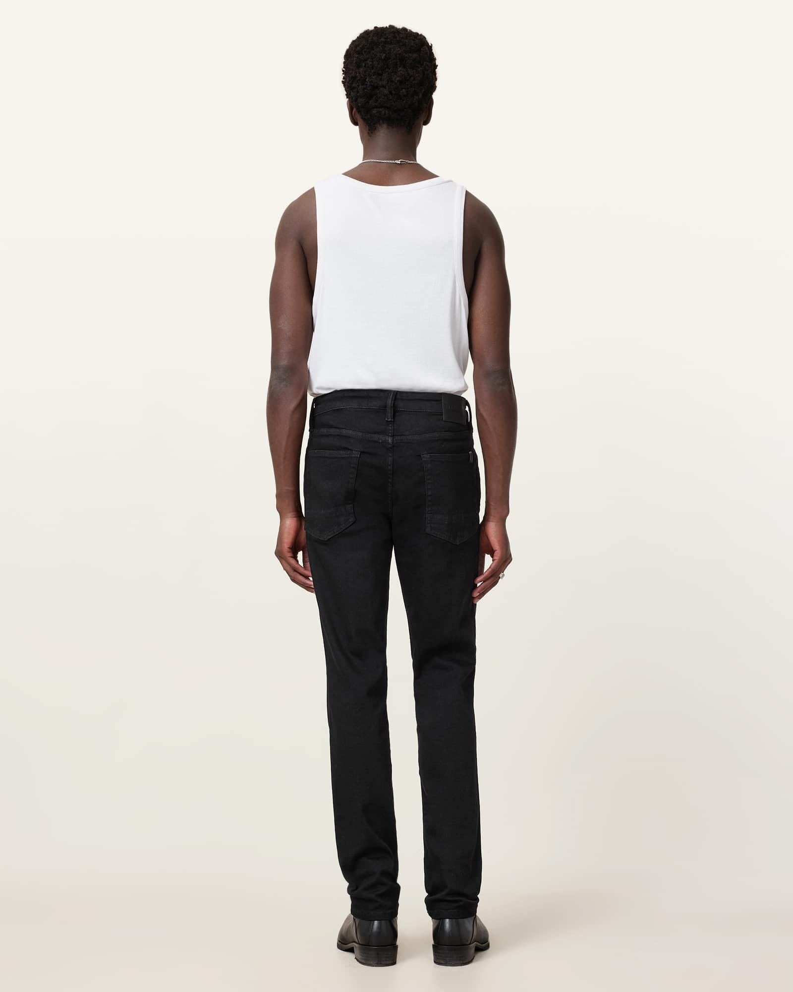 Sid Skinny Fit Denim Jeans Jet Black | ALLSAINTS US Product Image