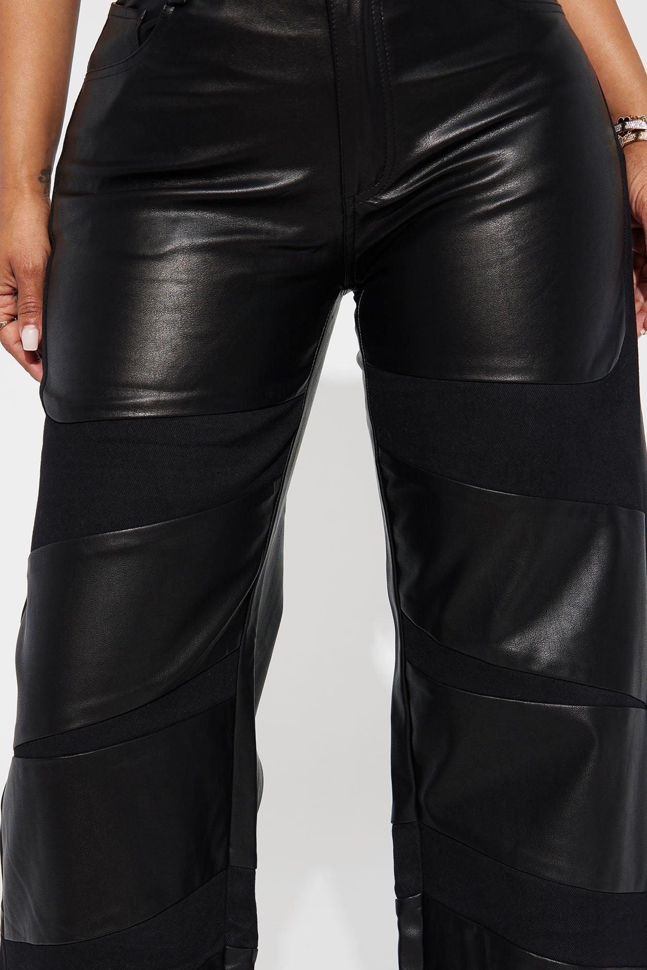Moto Chic Faux Leather Pant - Black Product Image