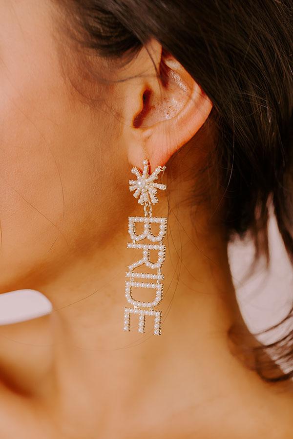 Bride Pearl Earrings Product Image