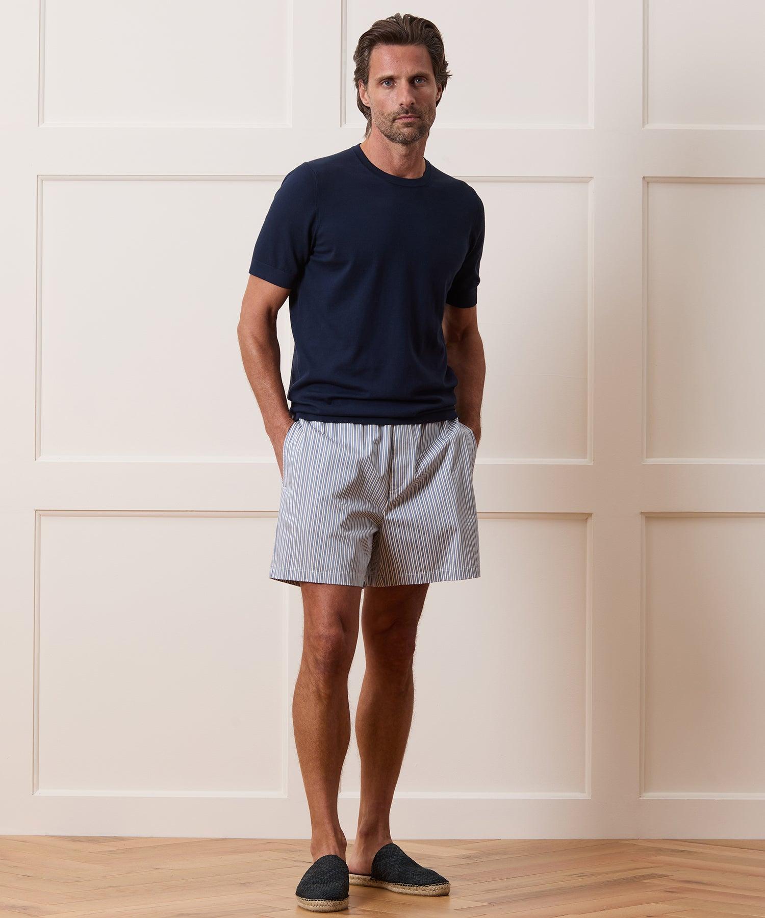 5" Striped Poplin Short Product Image