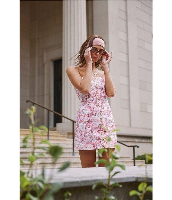 Free People Tomas Printed Strapless Mini Dress Product Image