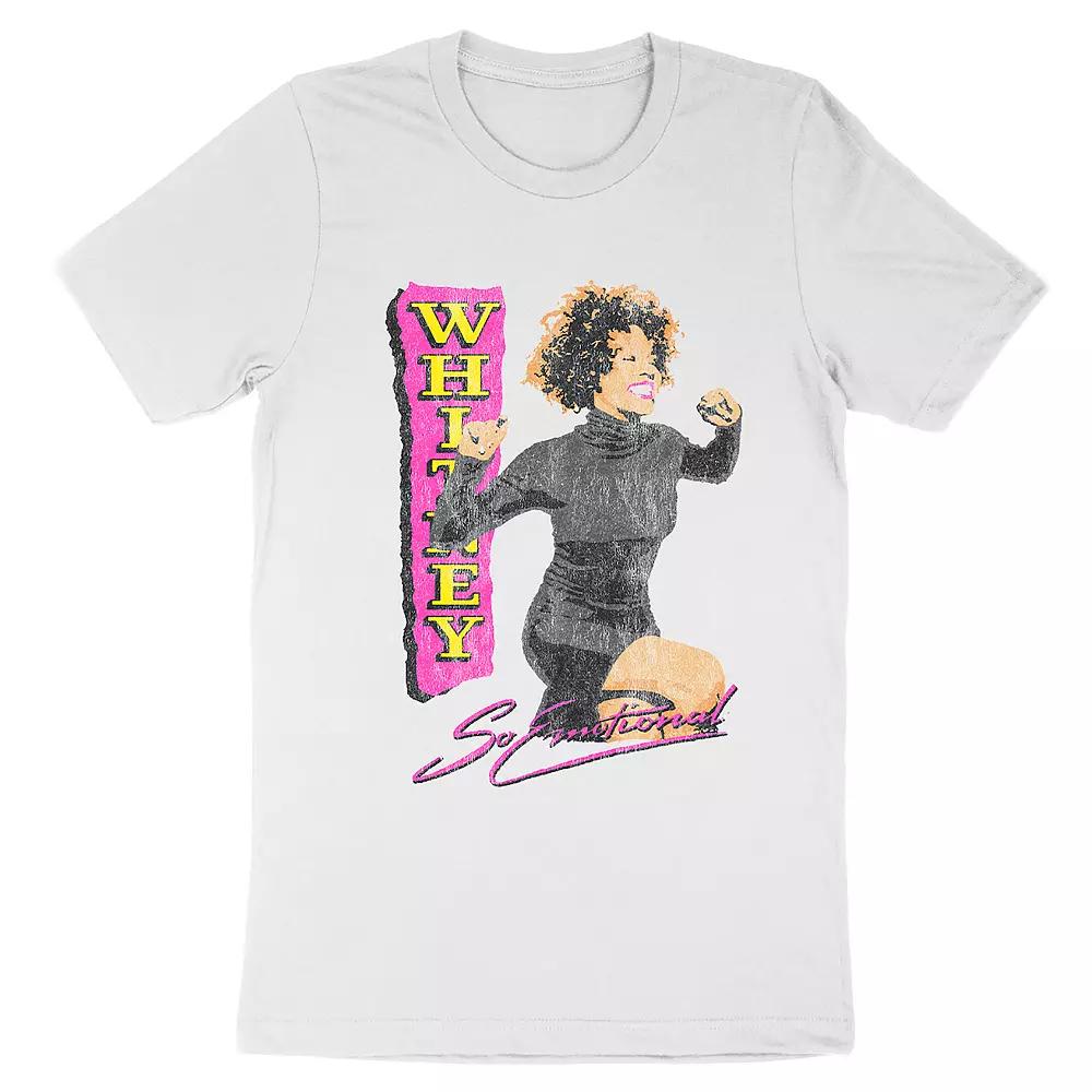 Men's Whitney Houston Tee, Size: XXL, White Product Image