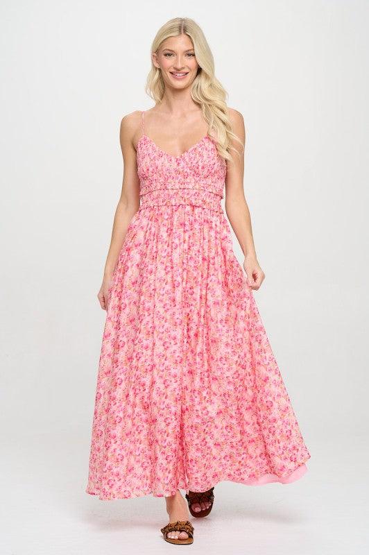 Rosy Breeze Maxi Dress Product Image