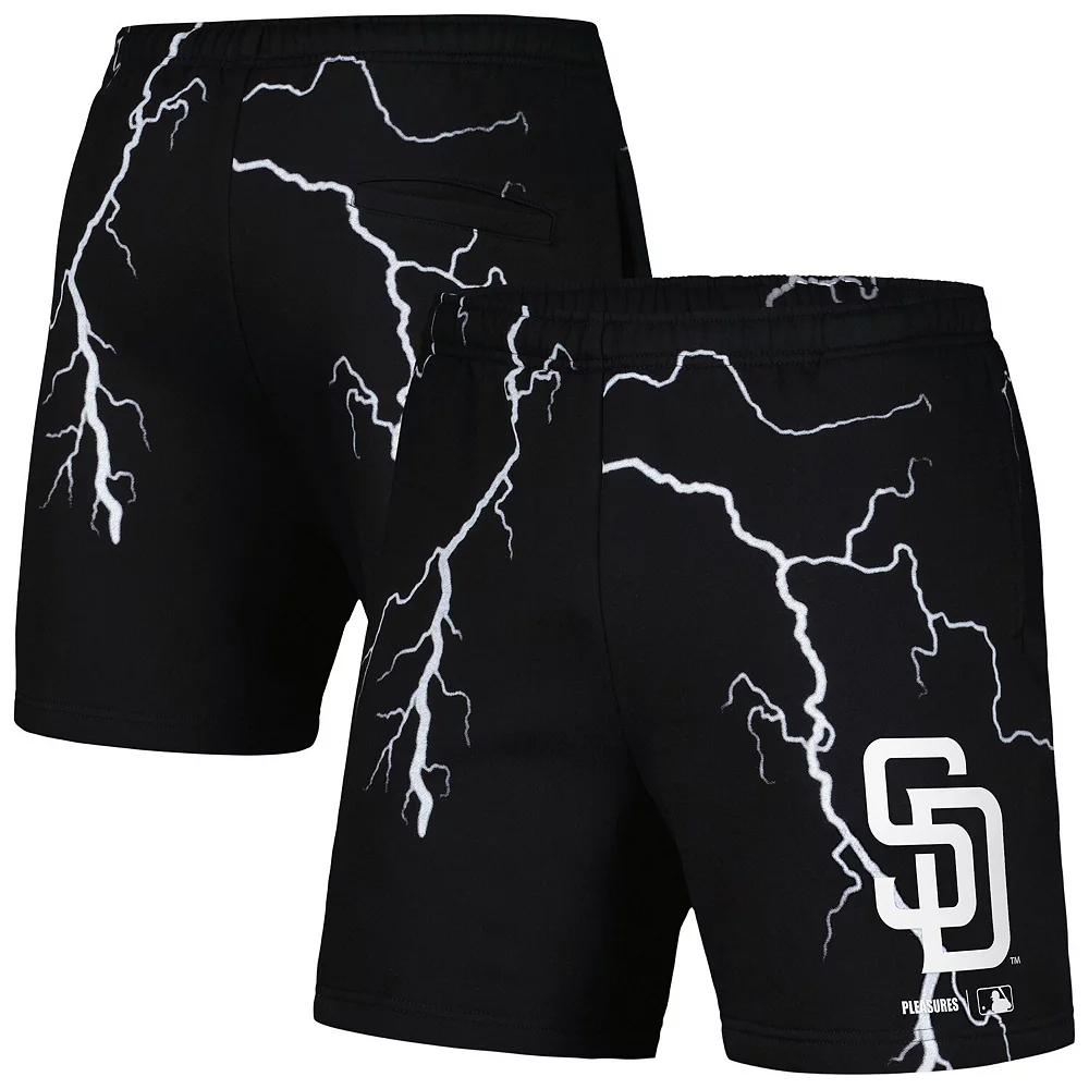 Men's PLEASURES Black San Diego Padres Lightning Shorts,  Product Image
