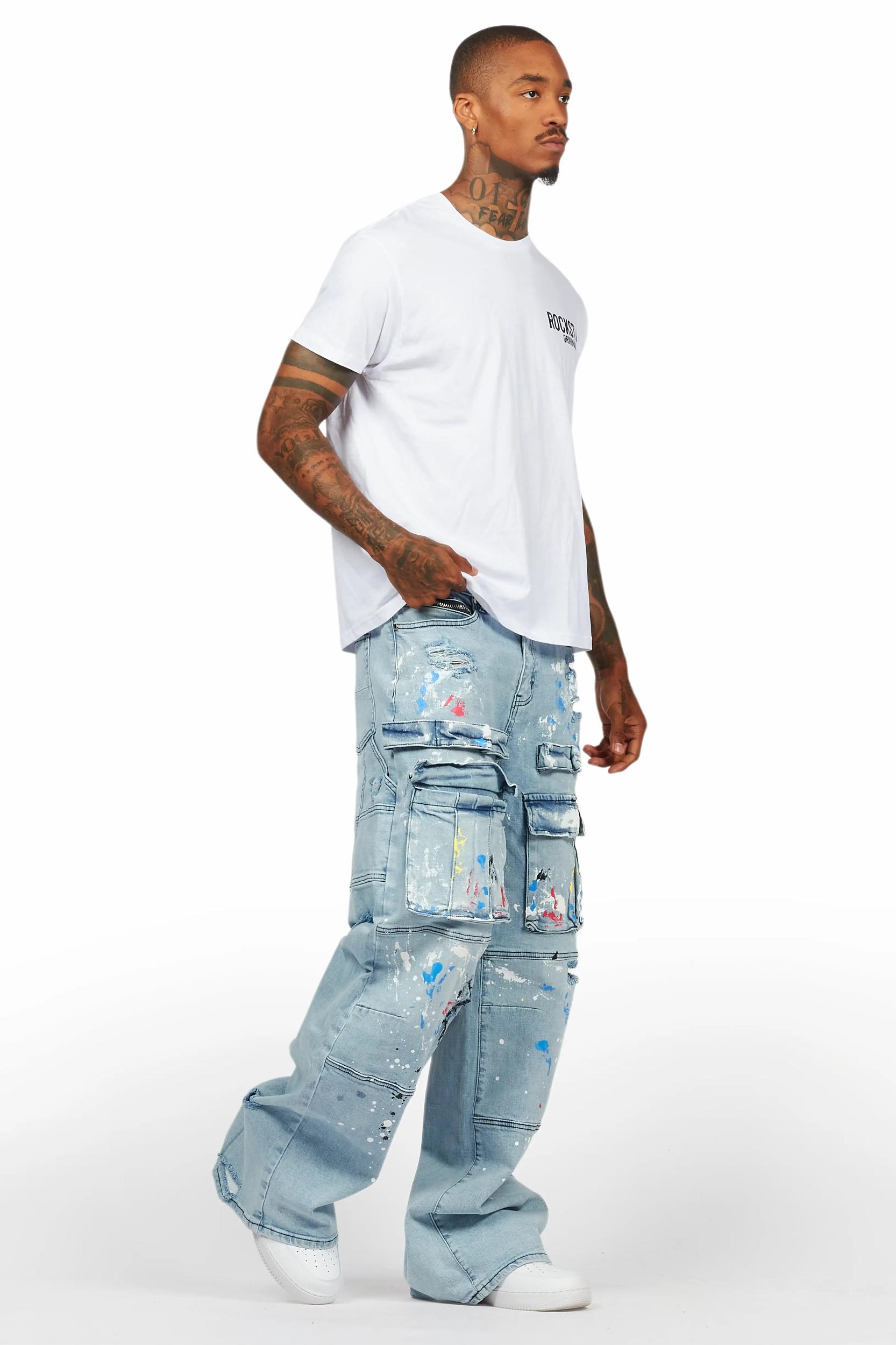 Bruin Blue Painter Baggy Cargo Jean Male Product Image