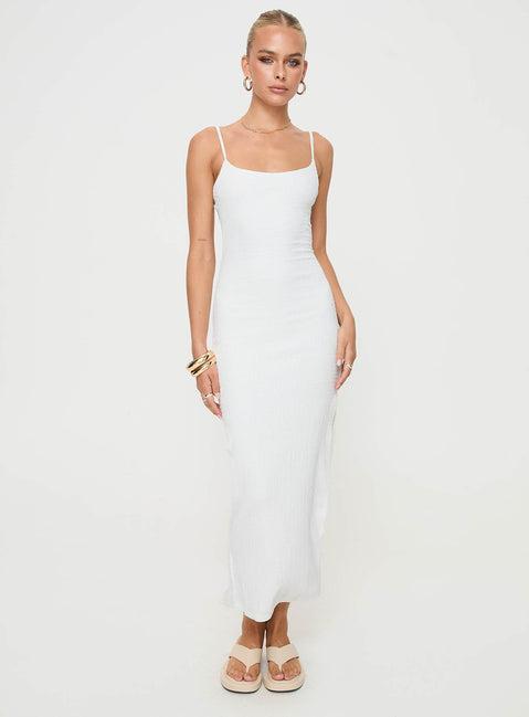 Elestria Maxi Dress White Product Image