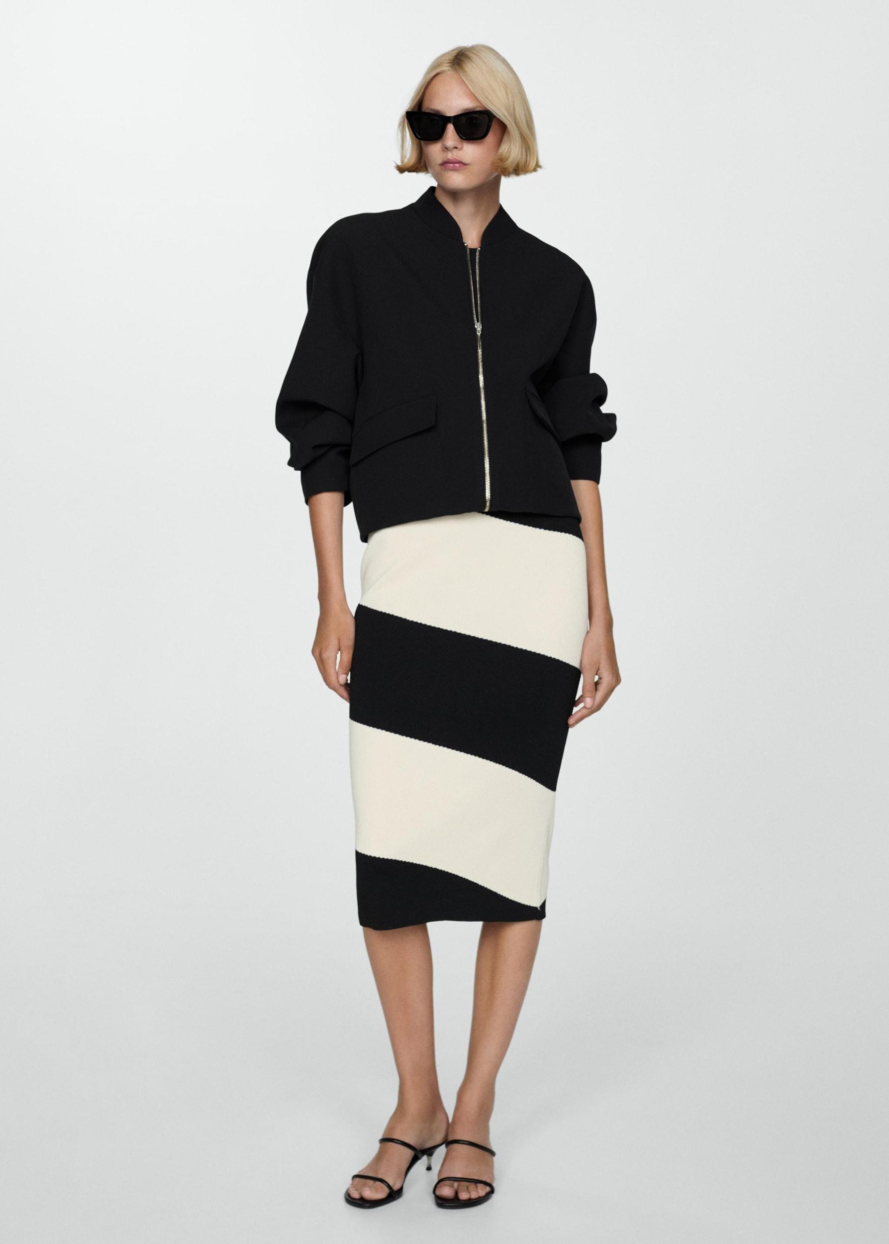 Oversized bomber jacket - Women | MANGO USA Product Image