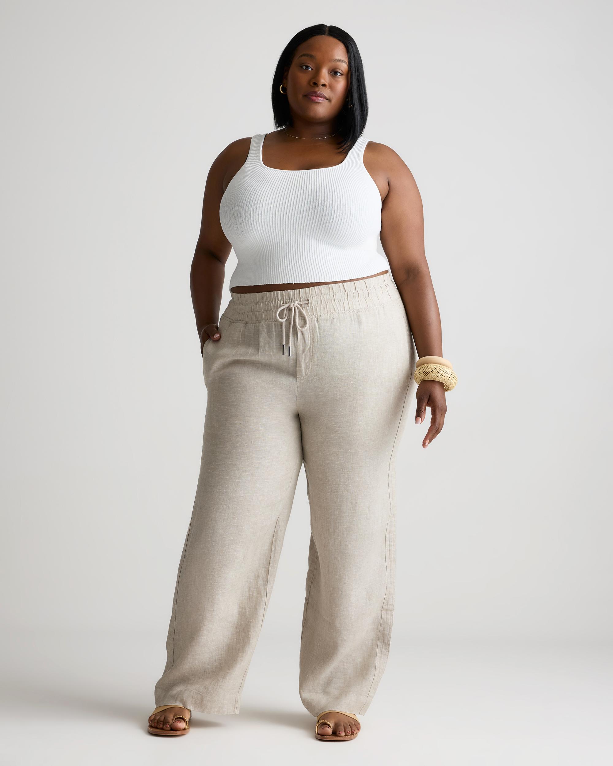 Quince | Women's 100% European Linen Wide Leg Pants Product Image