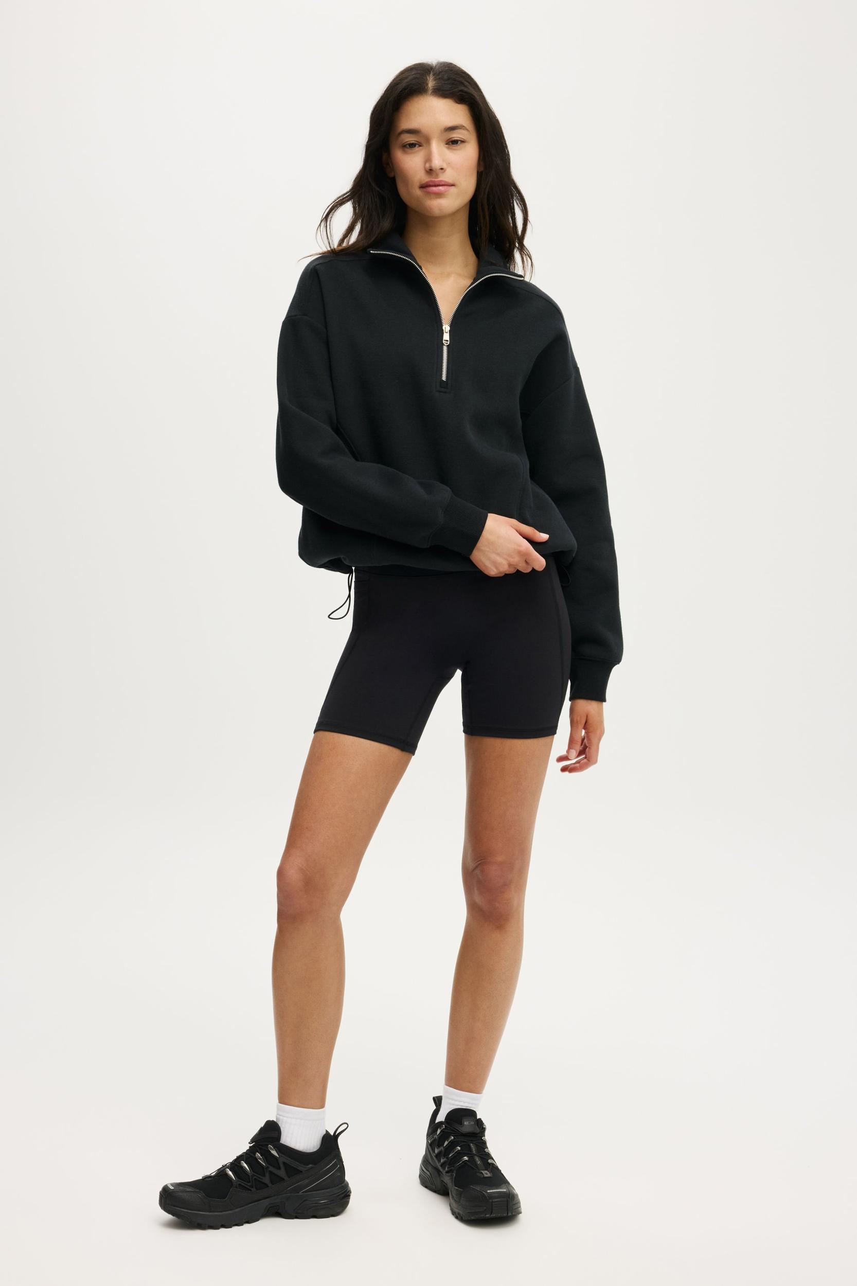 Plush Half Zip Sweatshirt Product Image