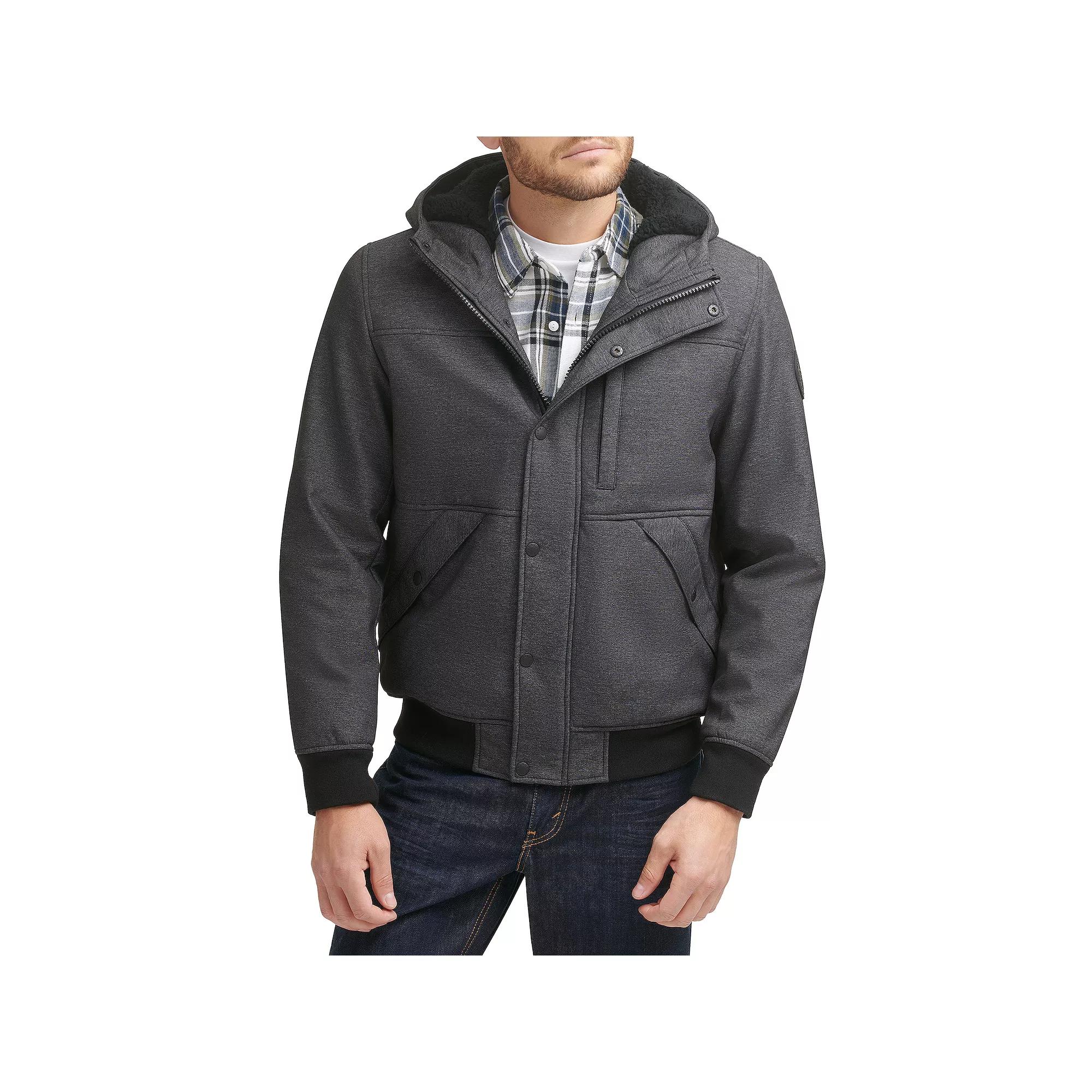 Men's Levi's® Mixed Media Hooded Bomber Jacket,  Product Image