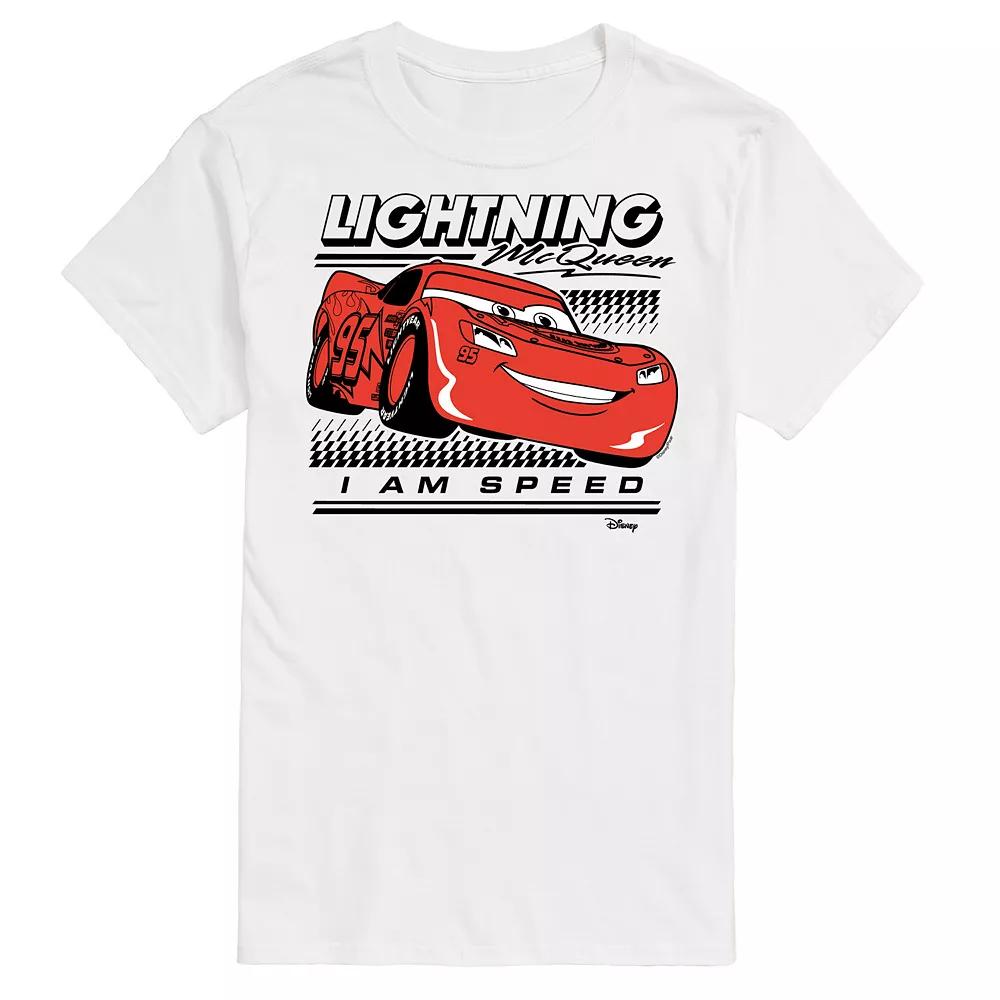 Disney / Pixar's Cars Lightening McQueen Men's I Am Speed Graphic Tee,  Product Image