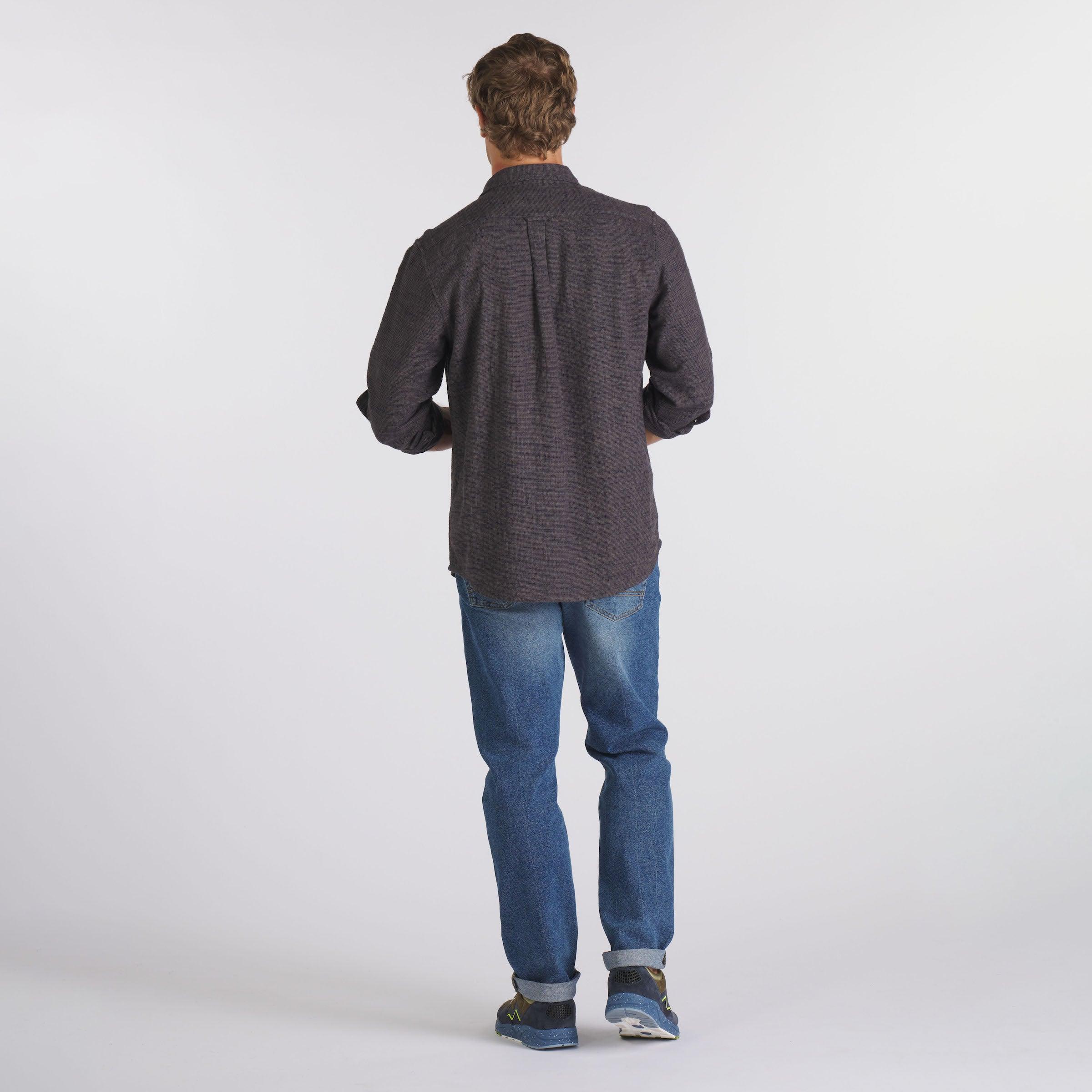 Linear Slub Twill Shirt - Forged Iron Product Image