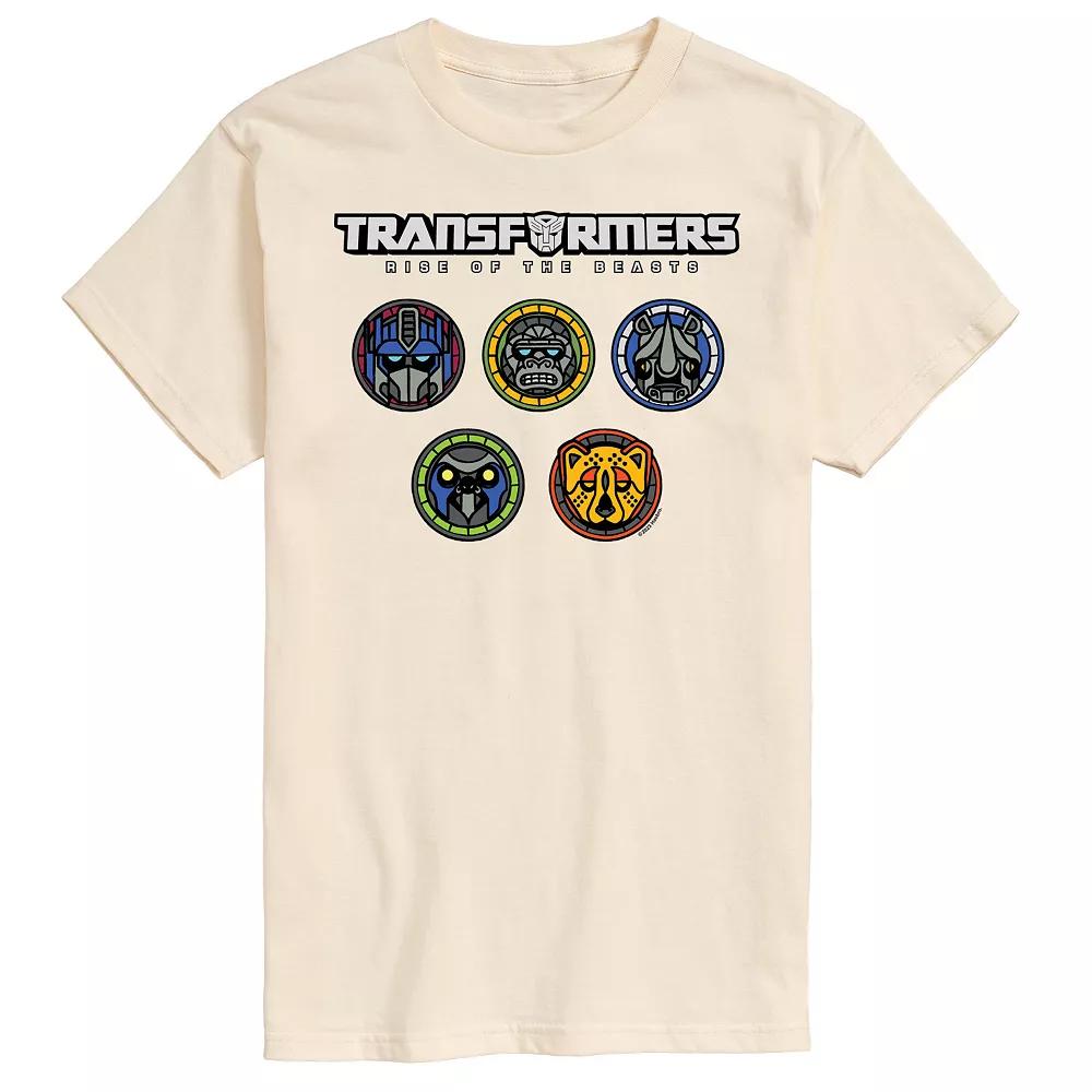 Big & Tall Transformers Logo With Badges Graphic Tee, Men's,  Product Image