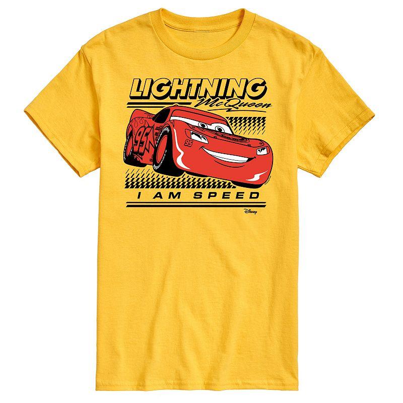 Disney / Pixar's Cars Lightening McQueen Men's I Am Speed Graphic Tee,  Product Image