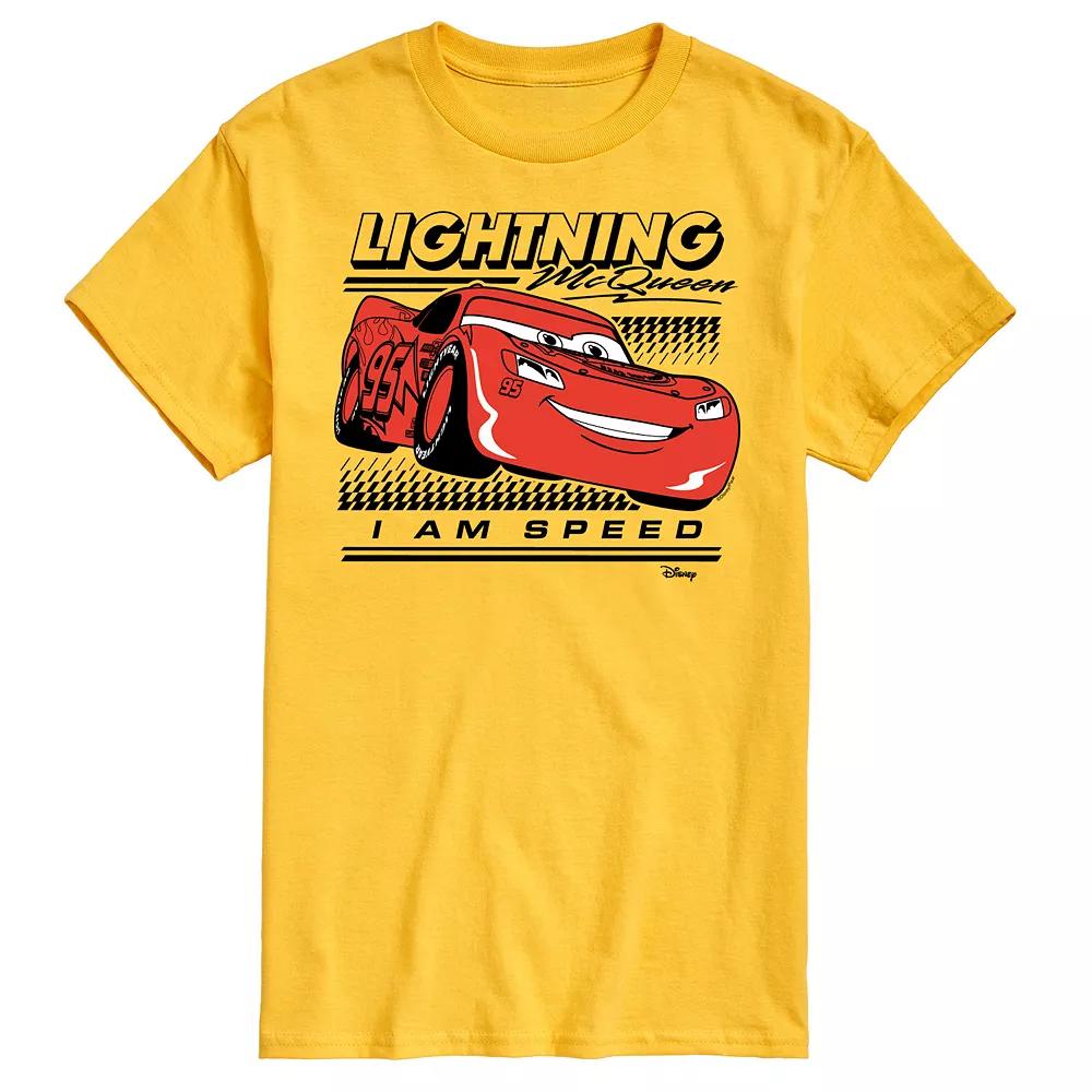 Disney / Pixar's Cars Lightening McQueen Men's I Am Speed Graphic Tee,  Product Image