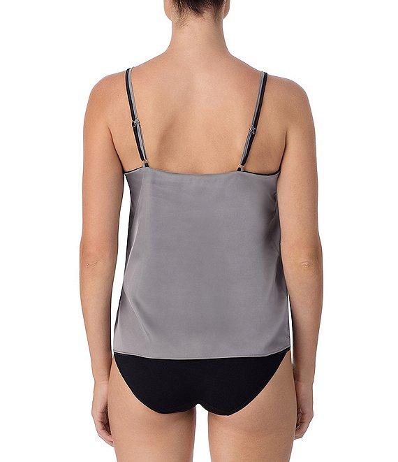 Modern Movement Reversible Satin Sleeveless Adjustable Strap Cami Product Image