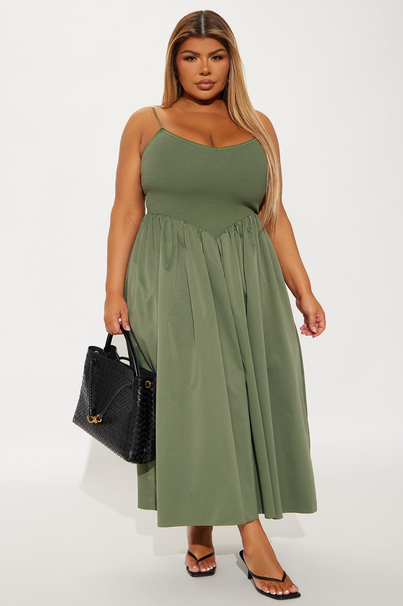 Classic Midi Dress - Olive Product Image