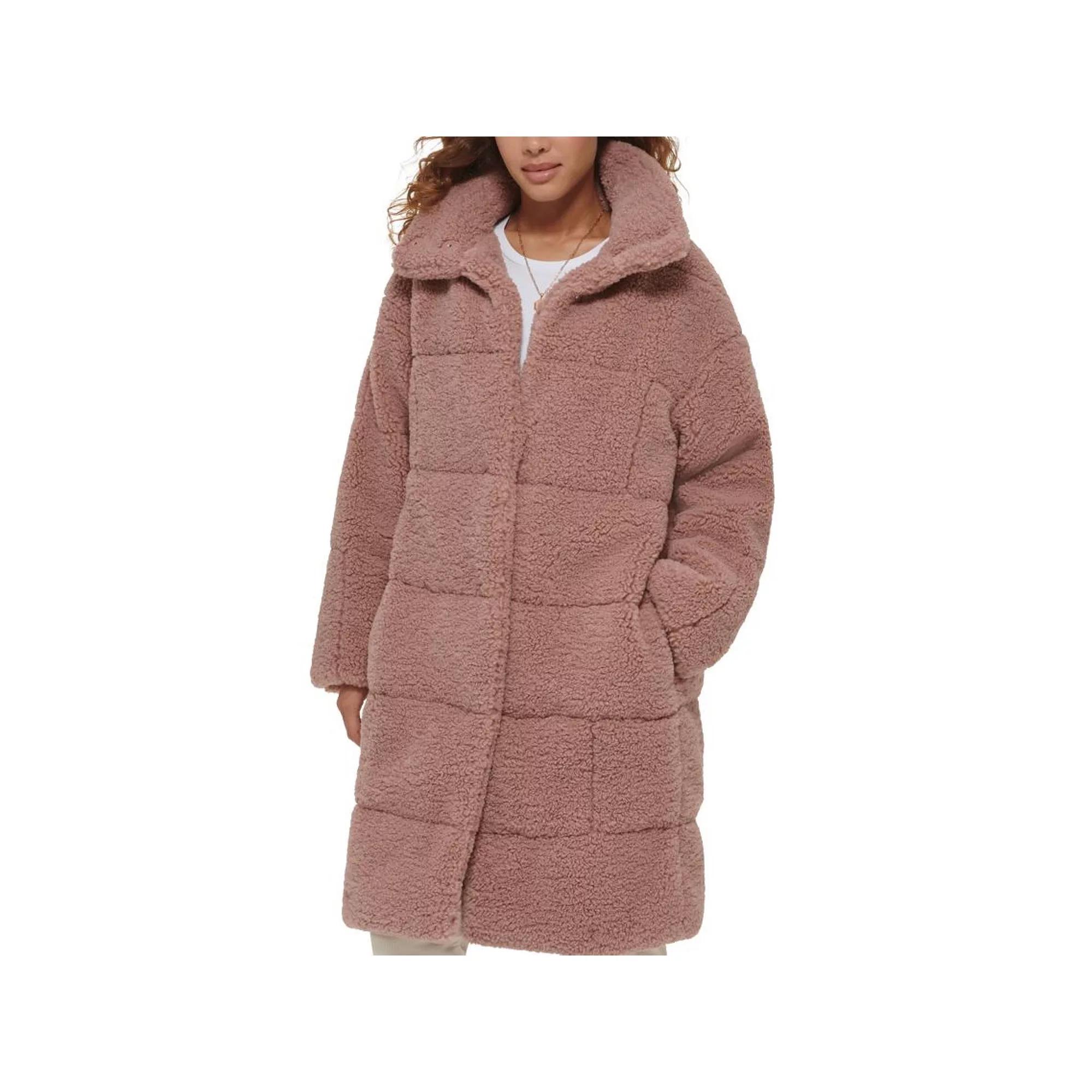 Women's Levi's® Long Quilted Sherpa Coat,  Product Image