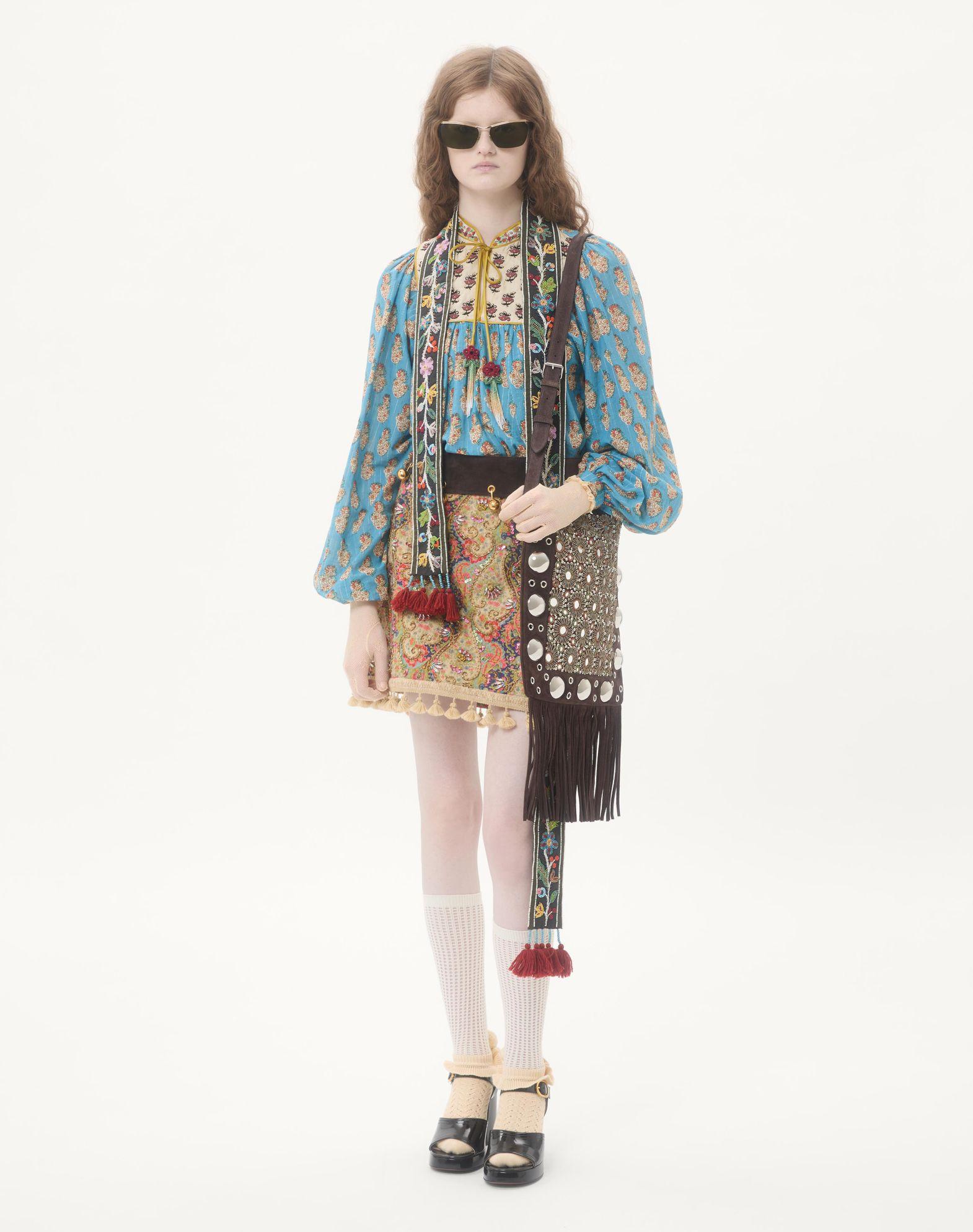 Valentino Garavani Nellcôte Embroidered Shoulder Bag Product Image