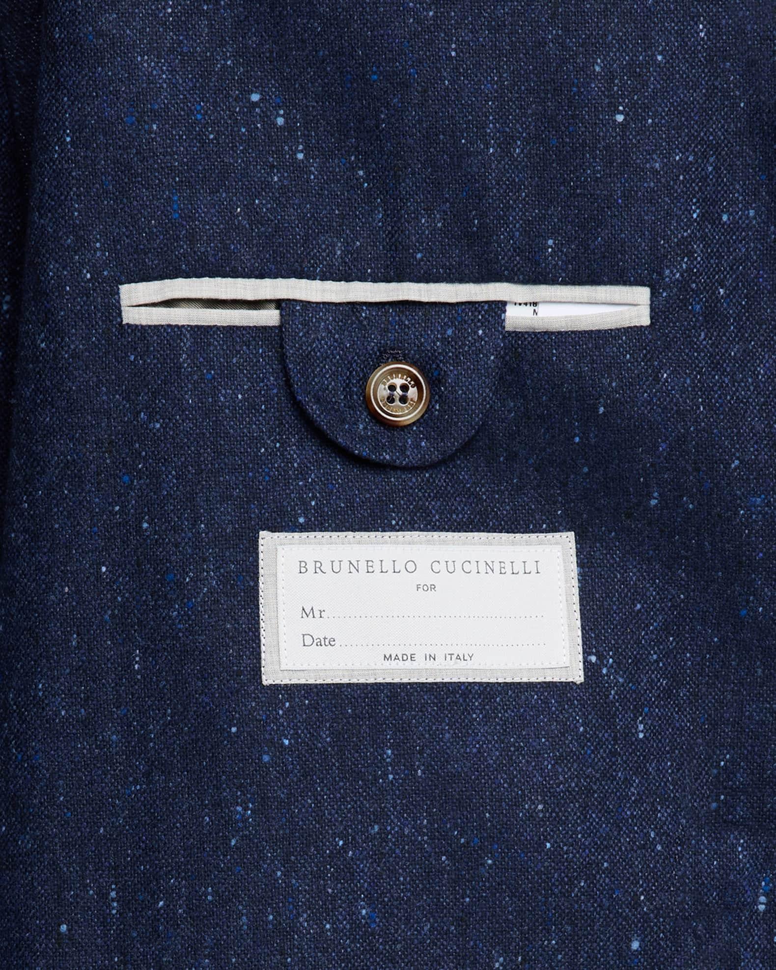 Men's Wool and Cashmere Flecked Two-Piece Suit Product Image