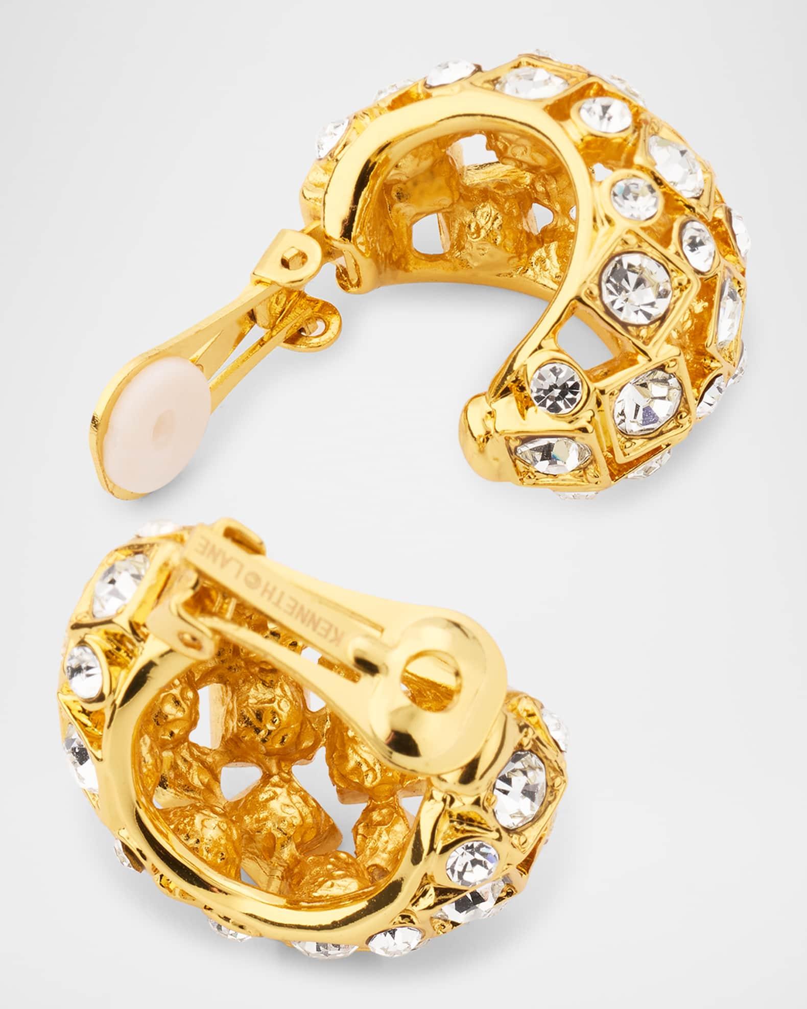 Crystal Cluster Clip-On Earrings Product Image