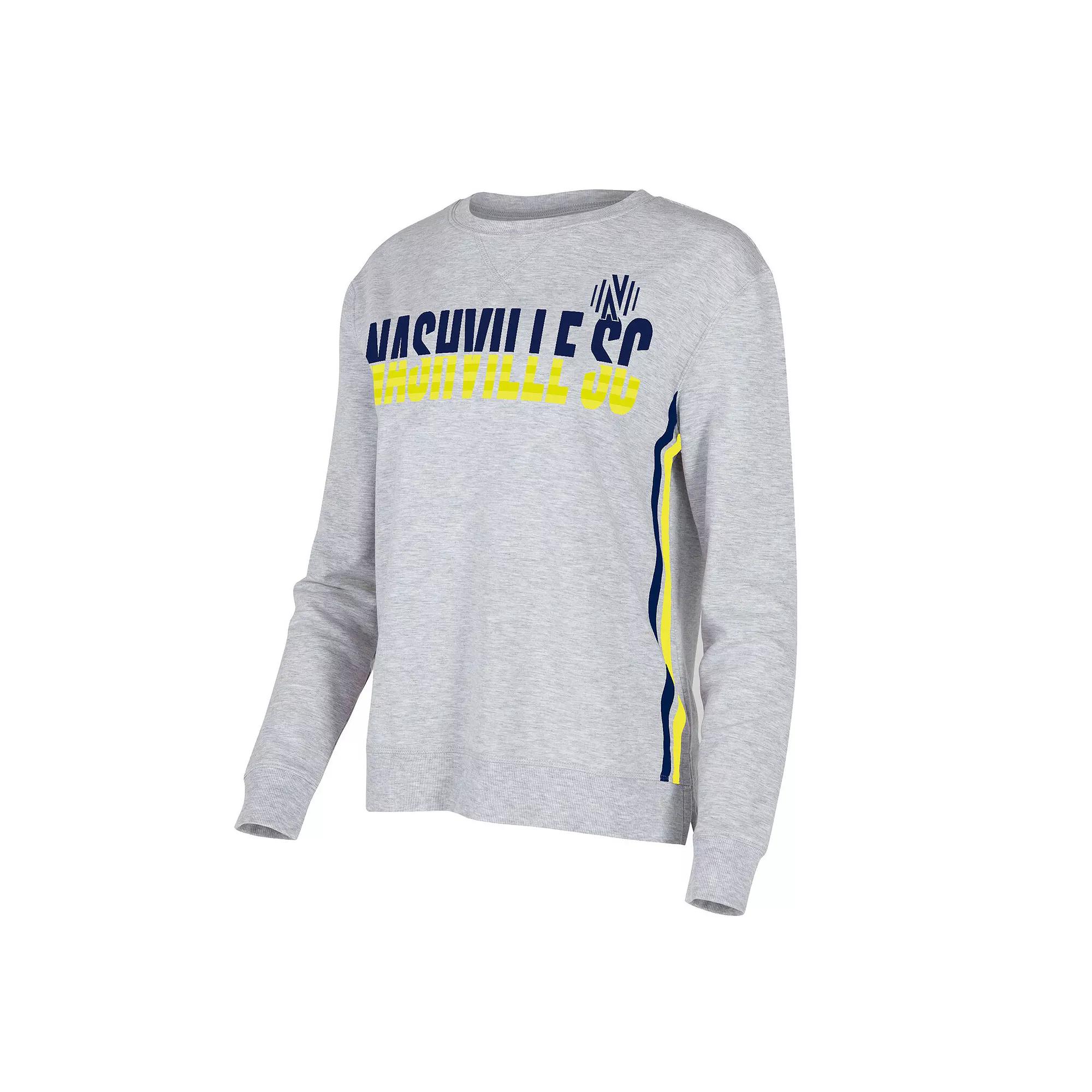 Women's Concepts Sport  Gray Nashville SC Cedar Tri-Blend Long Sleeve T-Shirt, Size: Small, Mls Grey Product Image