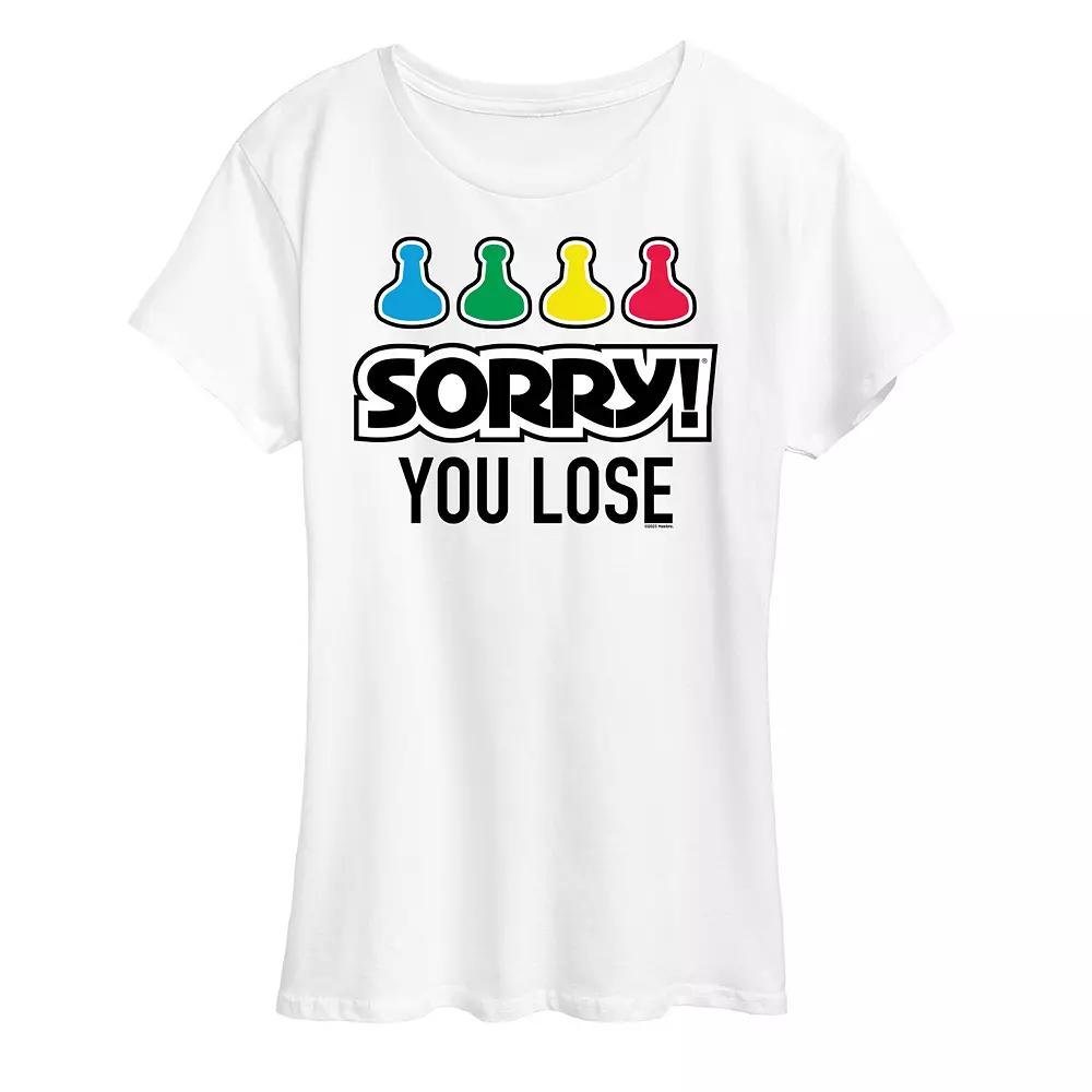 Women's Sorry You Lose Tee Graphic Tee by Hasbro,  Product Image