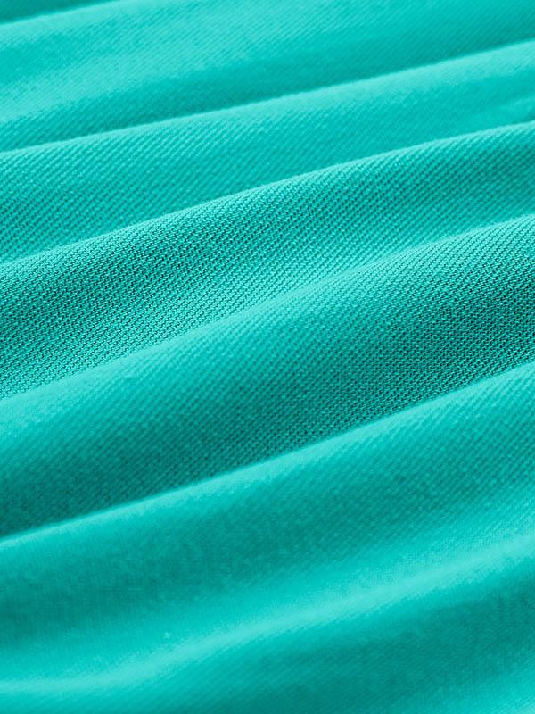 High Waisted Loose Pleated Solid Color Split-Front Tied Waist Halter-Neck Jumpsuits Product Image