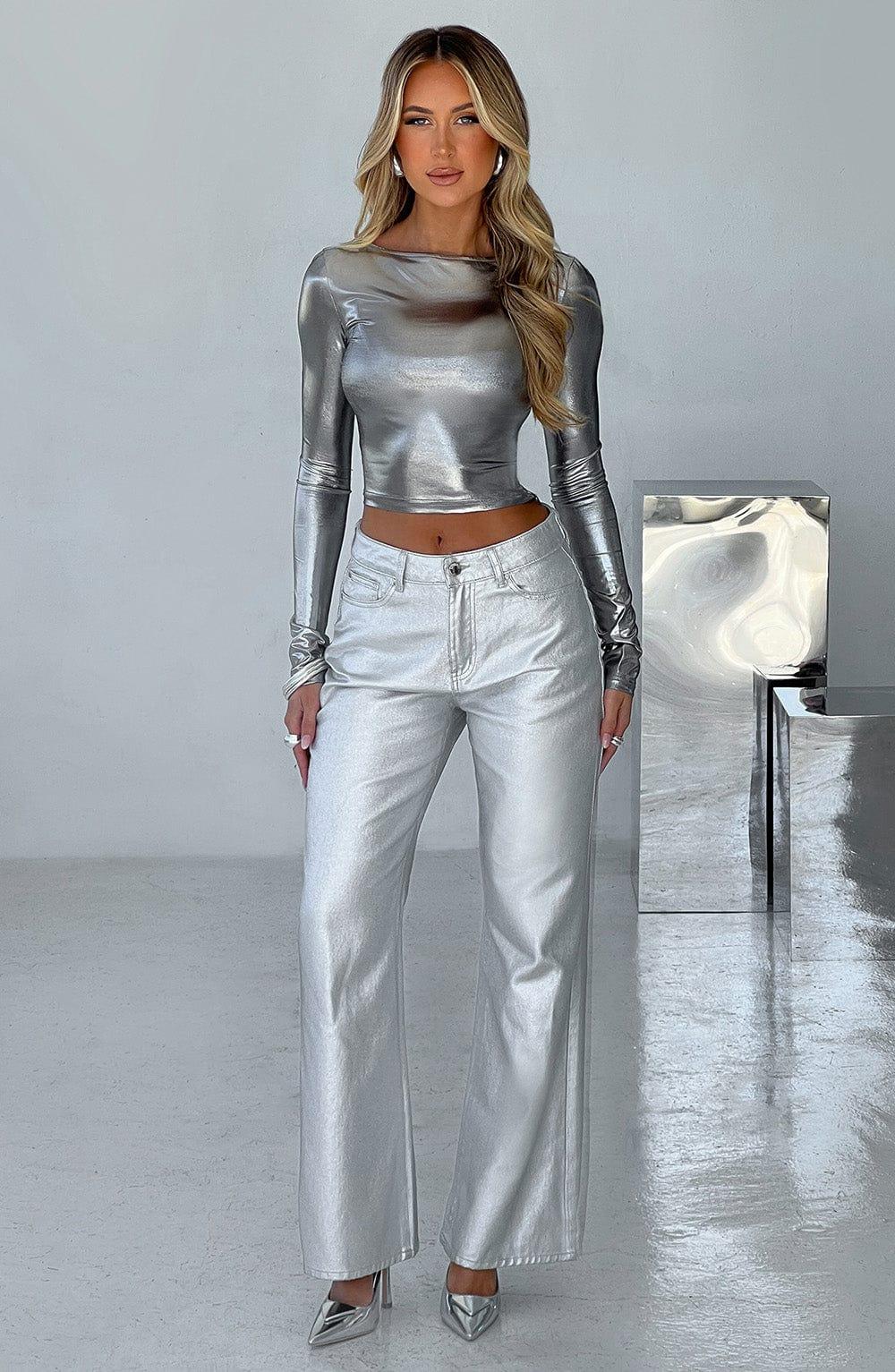 Cassidy Pant - Silver Product Image
