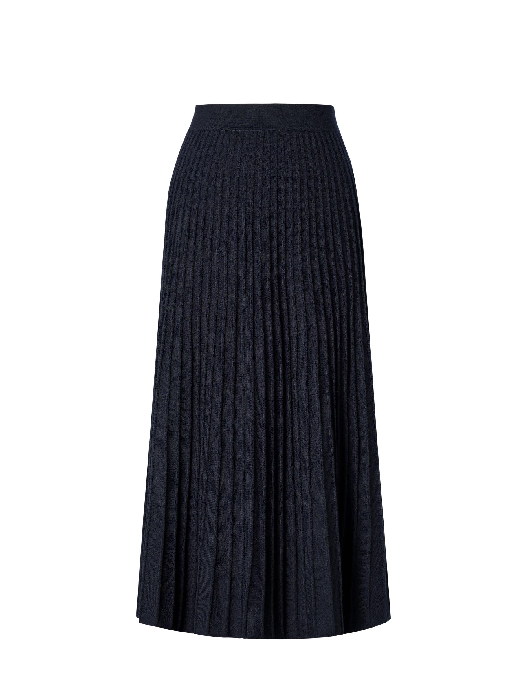 100% Wool A-Line Women Knit Skirt Product Image
