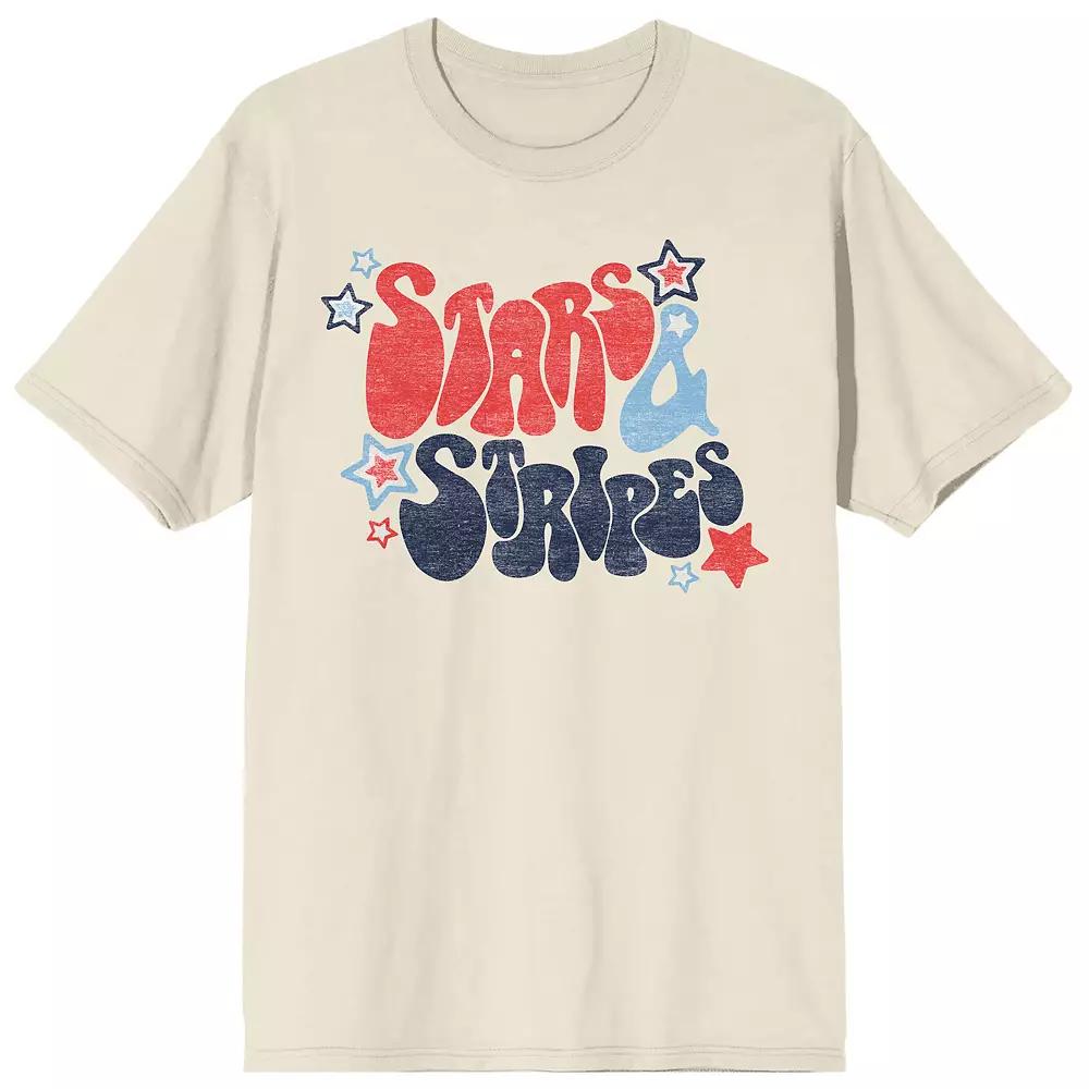 Men's Americana Stars & Stripes Distressed Design Tee,  Product Image