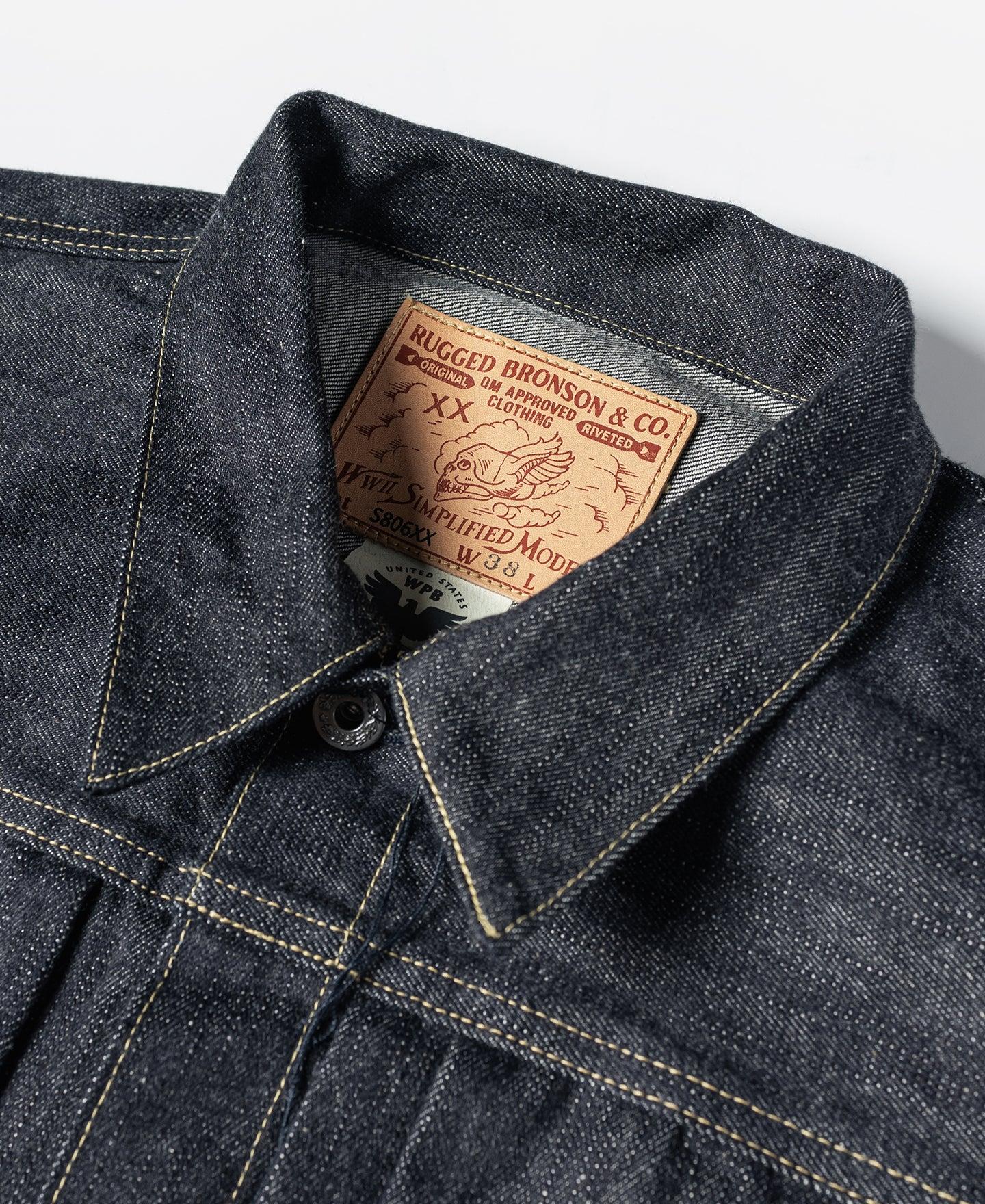 S806XX 1943 War Simplified Model 1st Selvedge Denim Jacket Product Image