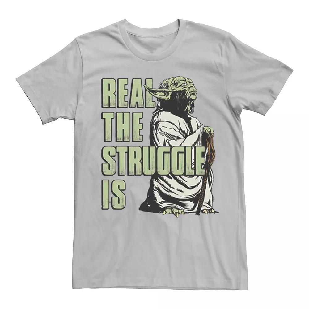 Men's Star Wars Yoda "Real The Struggle Is" Tee,  Product Image