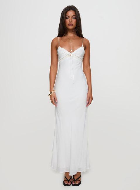Emily Maxi Dress White Product Image