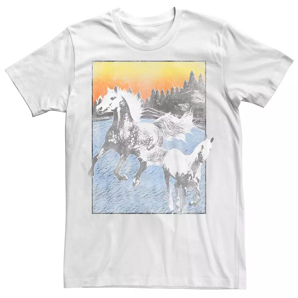 Men's White Horse Freedom Poster Tee,  Product Image