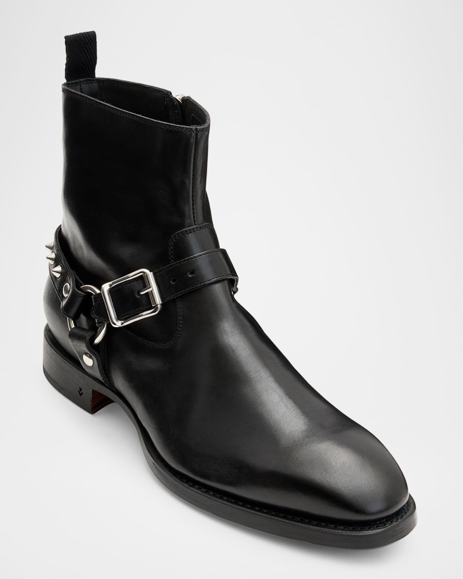 Men's Regent Harness Leather Ankle Boots Product Image