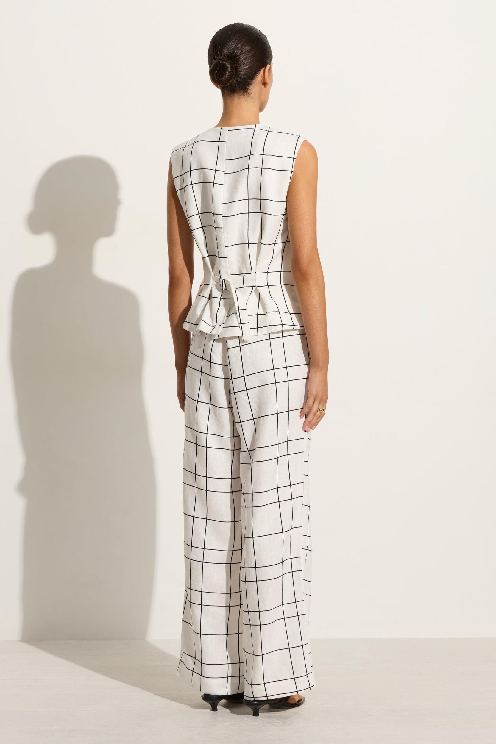 Lui Mini Dress Letizia Check White - Final Sale Product Image