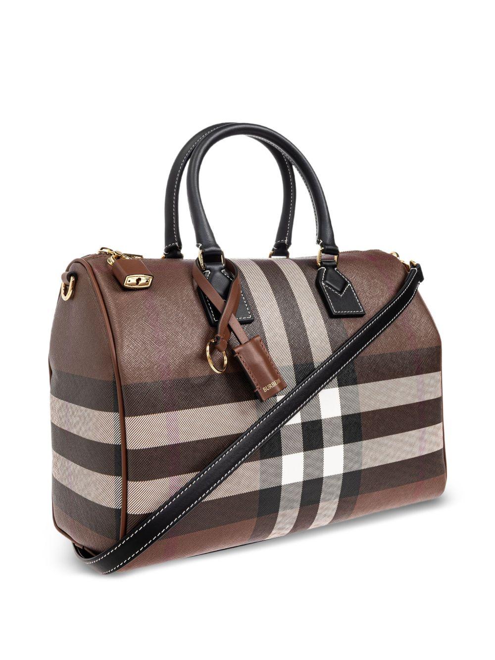 medium Check satchel bag Product Image