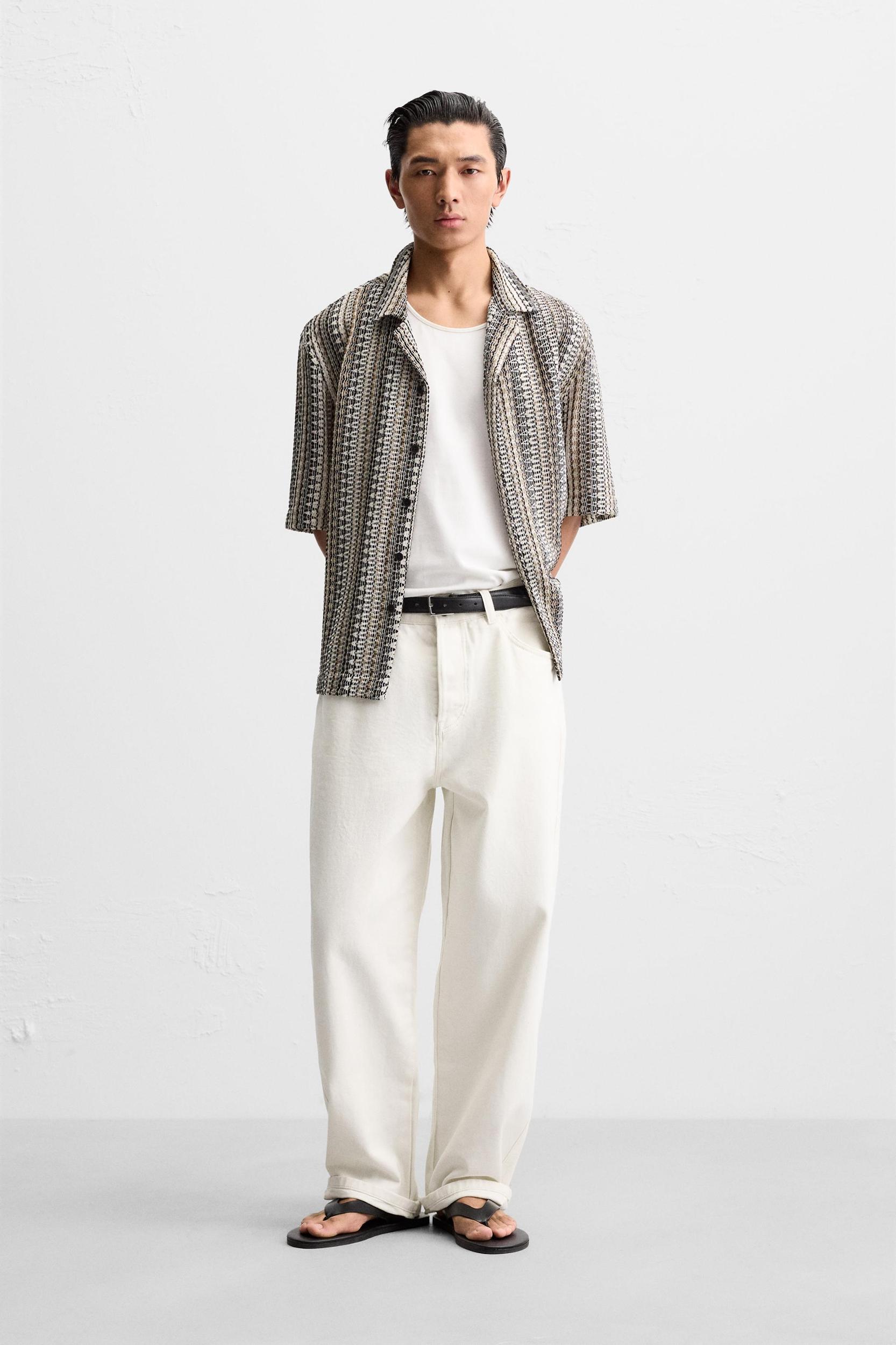 GEOMETRIC JACQUARD SHIRT Product Image