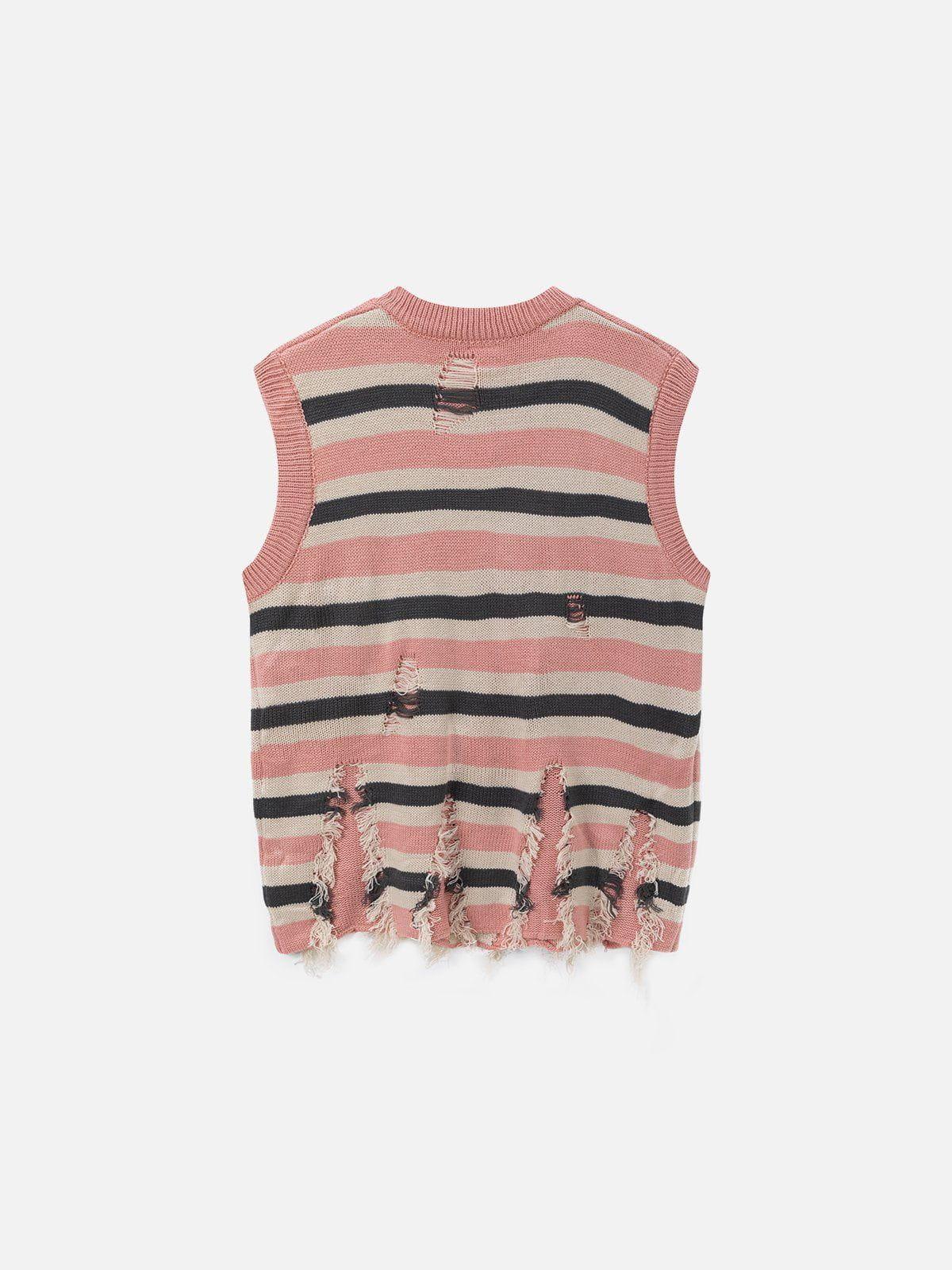 Aelfric Eden Star Stripe V-Neck Sweater Vest Product Image