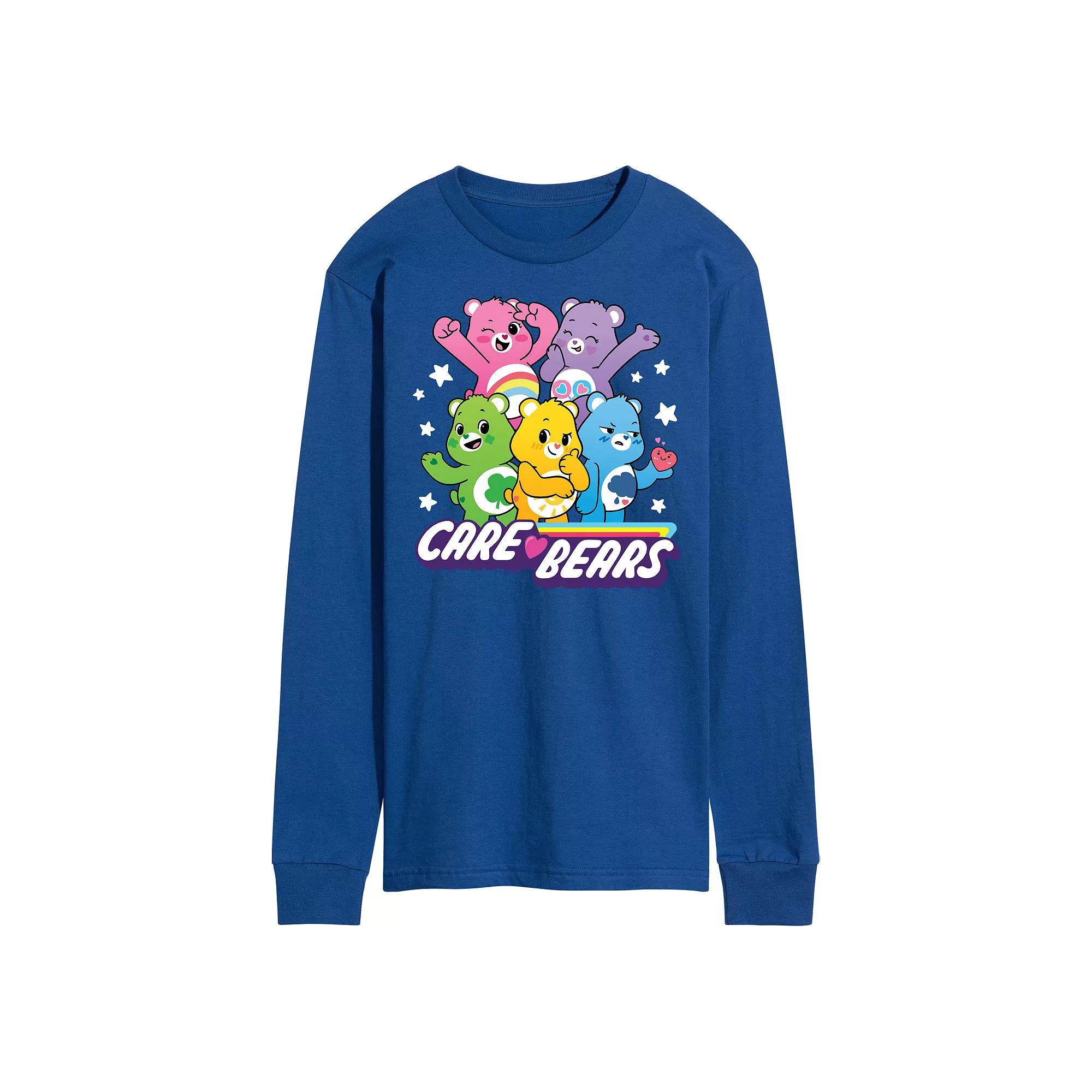 Men's Care Bears Unlock The Magic Group Long Sleeve Graphic Tee,  Product Image