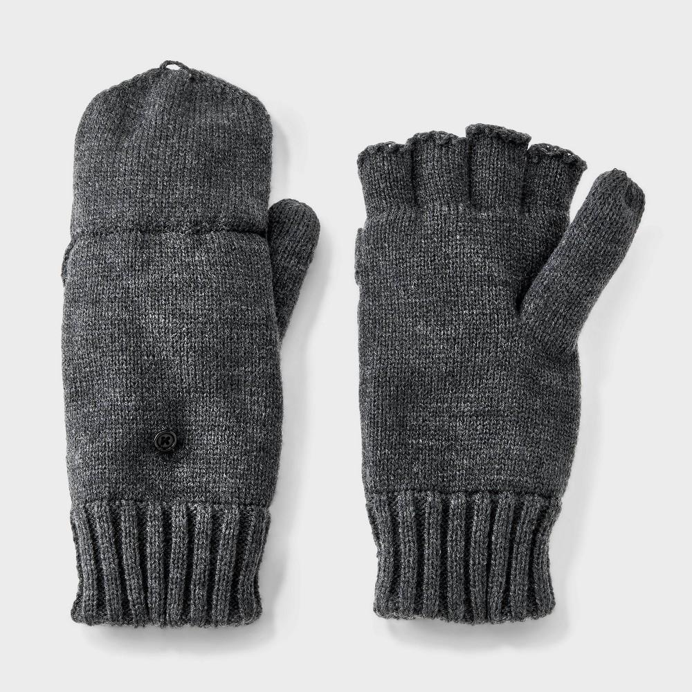 Men's Covertible with Fleece Flip Top Mittens - Goodfellow & Co™ Blue One Size Fits Most Product Image