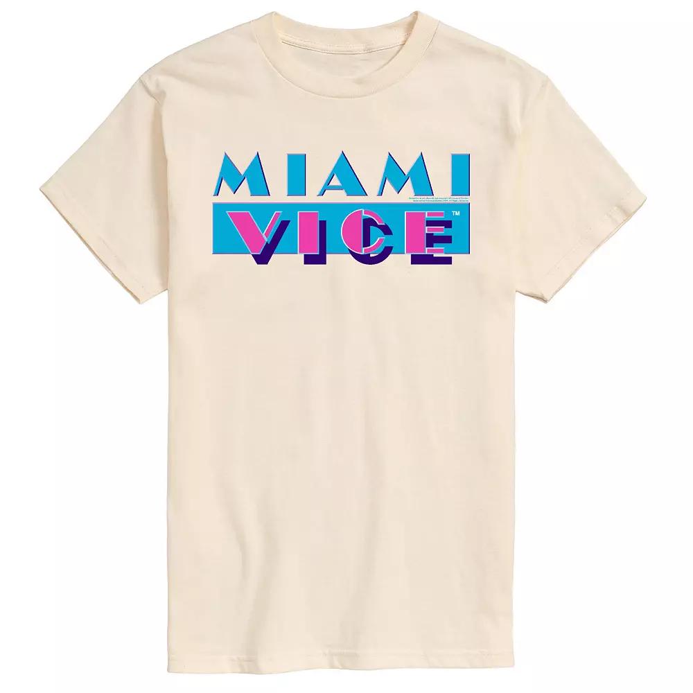 Big & Tall Miami Vice Logo Graphic Tee, Men's,  Product Image