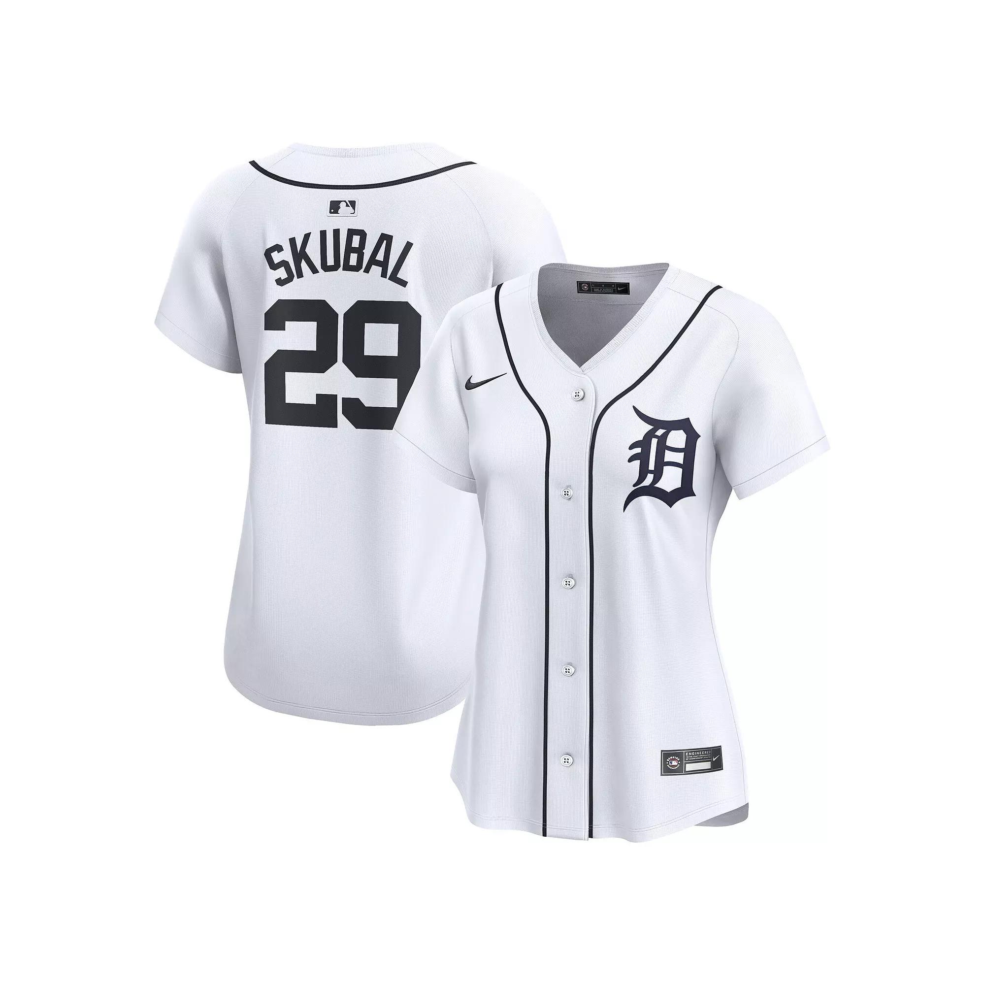 Women's Nike Tarik Skubal White Detroit Tigers  Limited Player Jersey, Size: Large Product Image